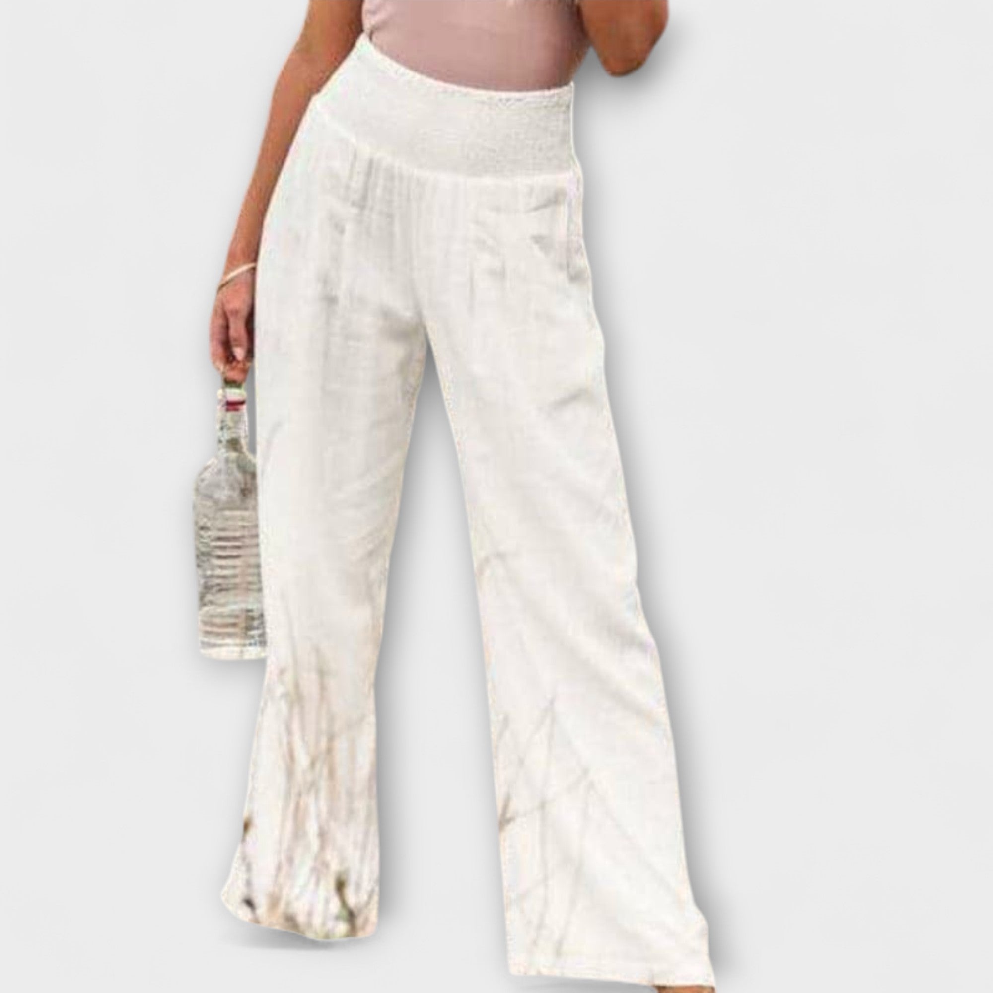 Women's Wide Pants Mid-Rise Stylish Design Casual Wear