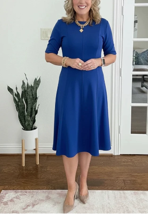 Women's A-Line Summer Dress Short Sleeve Casual