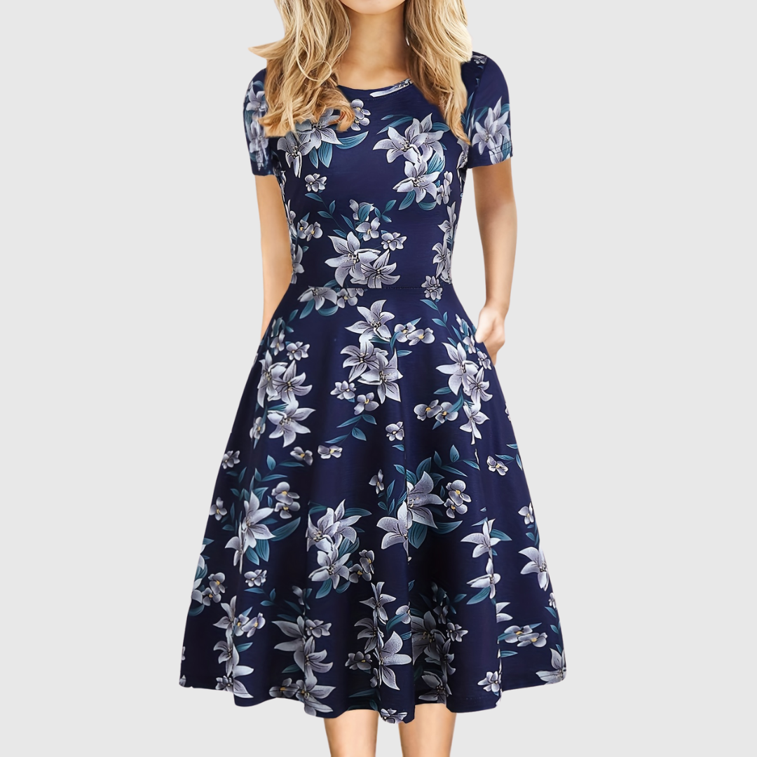 Women's A-Line Summer Dress Short Sleeve Casual