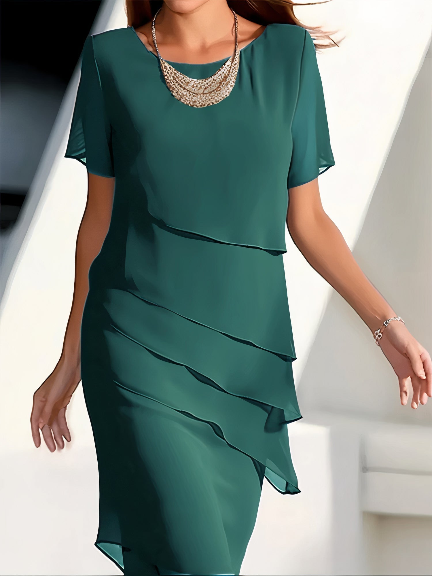 Women's Tiered Dress Lightweight Casual All Occasions