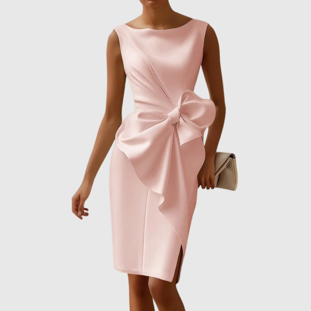 Women's Midi Dress Bow Detail
