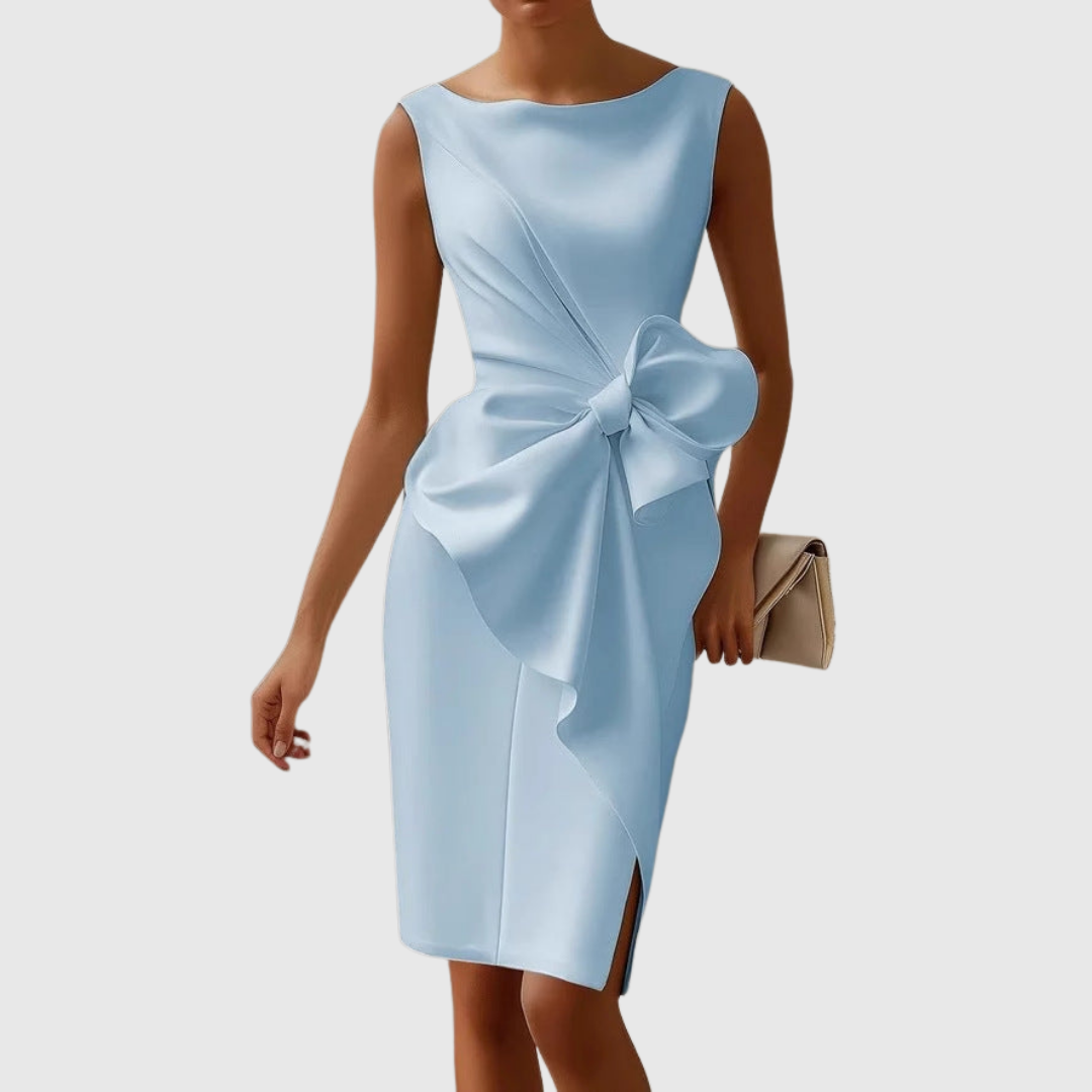 Women's Midi Dress Bow Detail