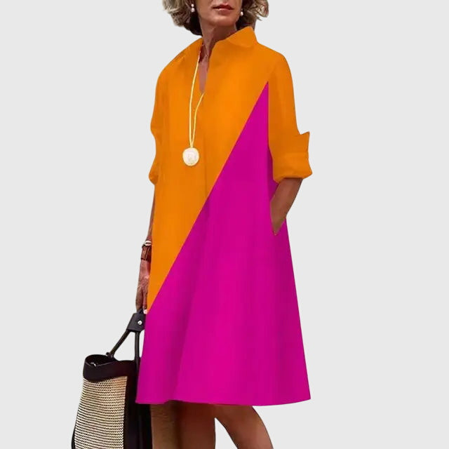 Women's Casual Dress Flowing Design with Pockets
