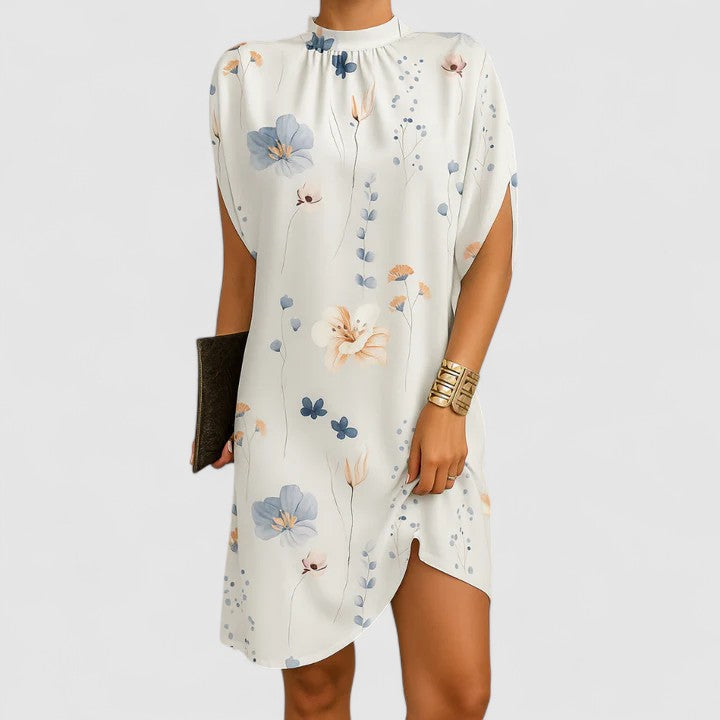 Women's Evening Dress Ruching V-Neck Long Sleeve Midi