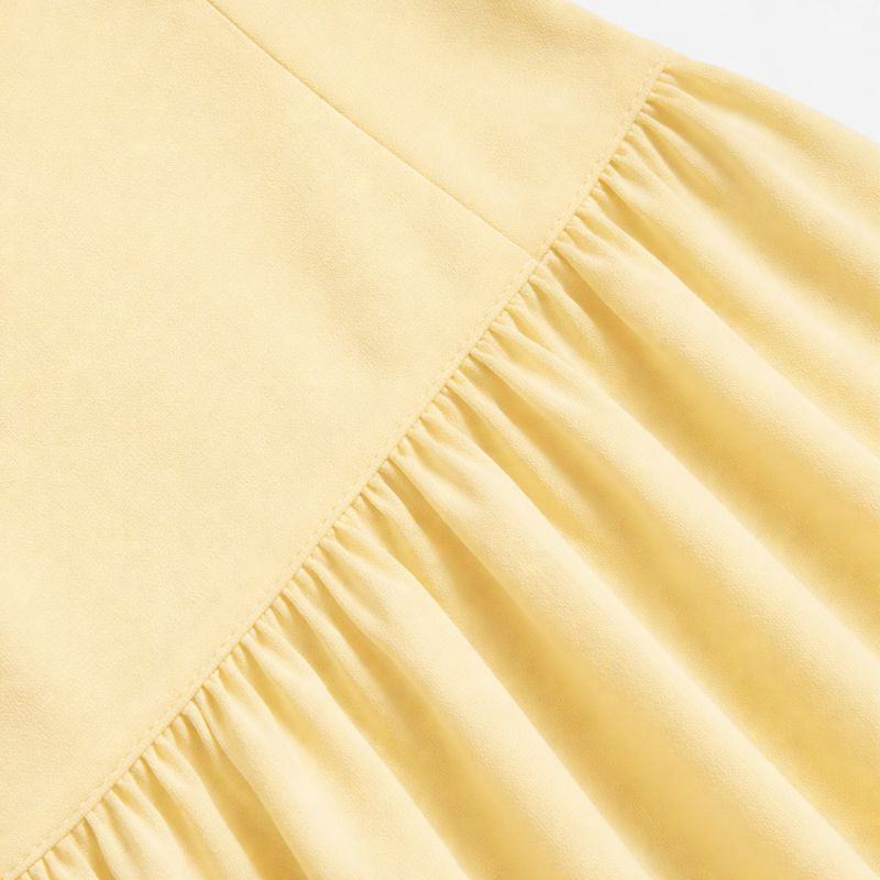 Women's Maxi Dress Strapless Ruffle Details
