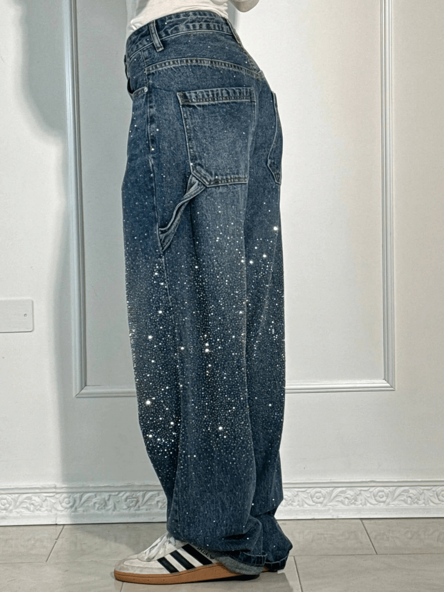 Women's Pants Balloon Fit Urban Style Multiple Pockets Cotton Casual