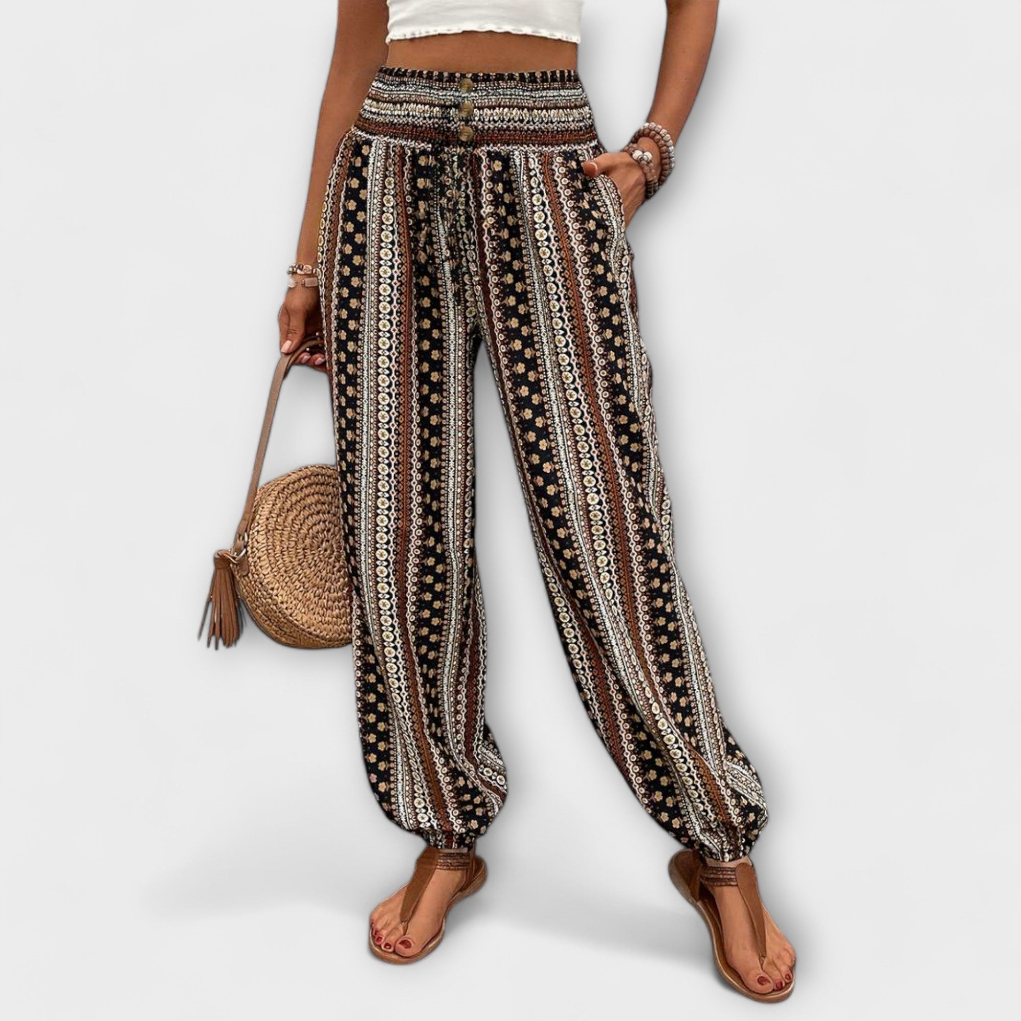 Women's Pants Ethnic Graphic Versatile Design Casual