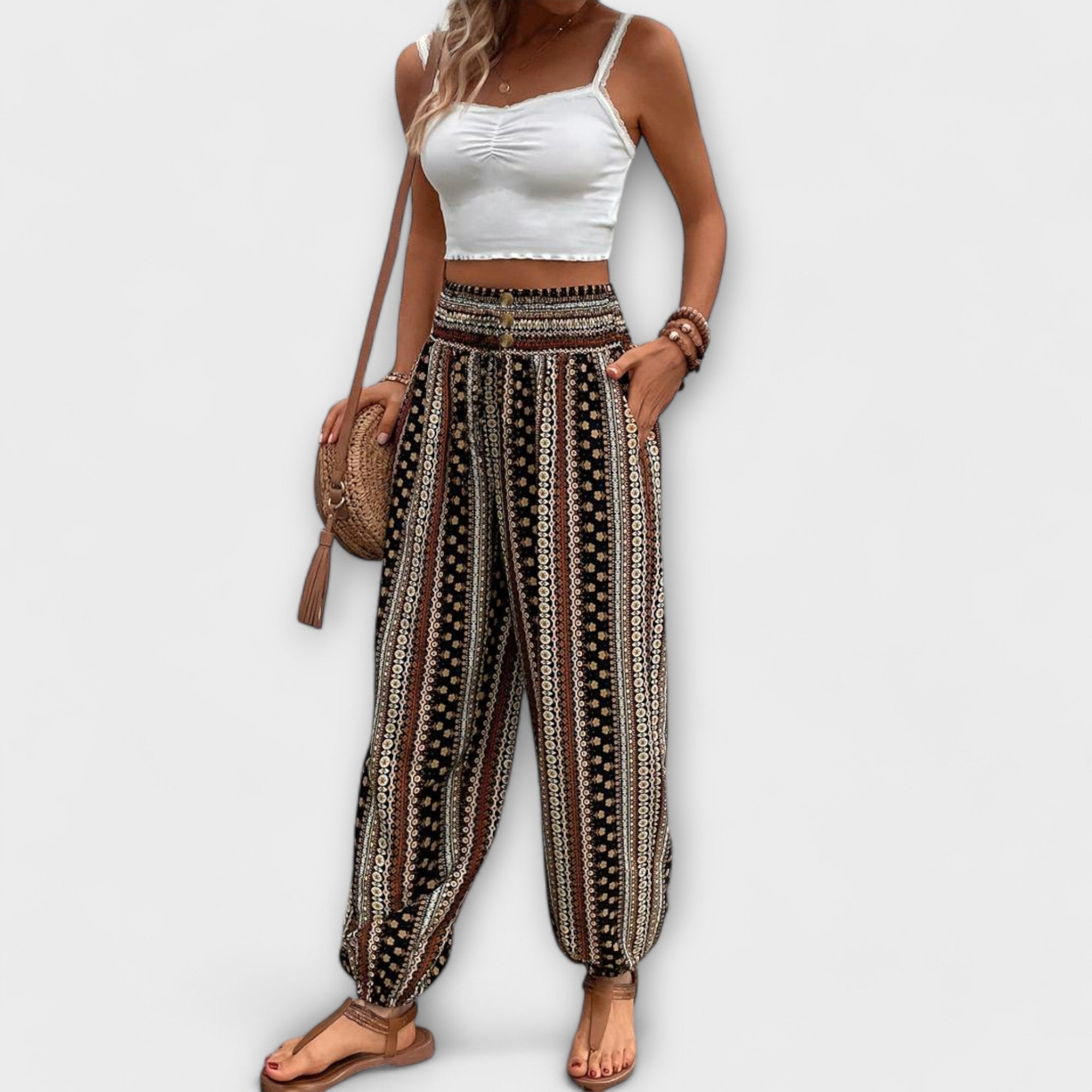 Women's Pants Ethnic Graphic Versatile Design Casual