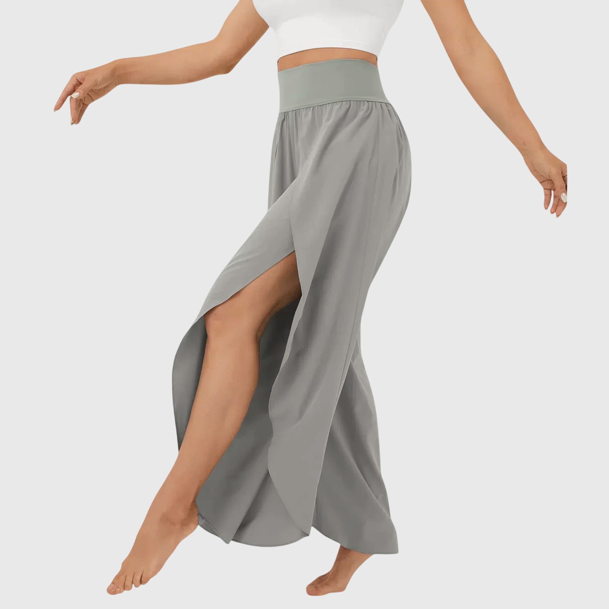 Women's Flared Pants Lightweight Fabric Integrated Shorts Summer