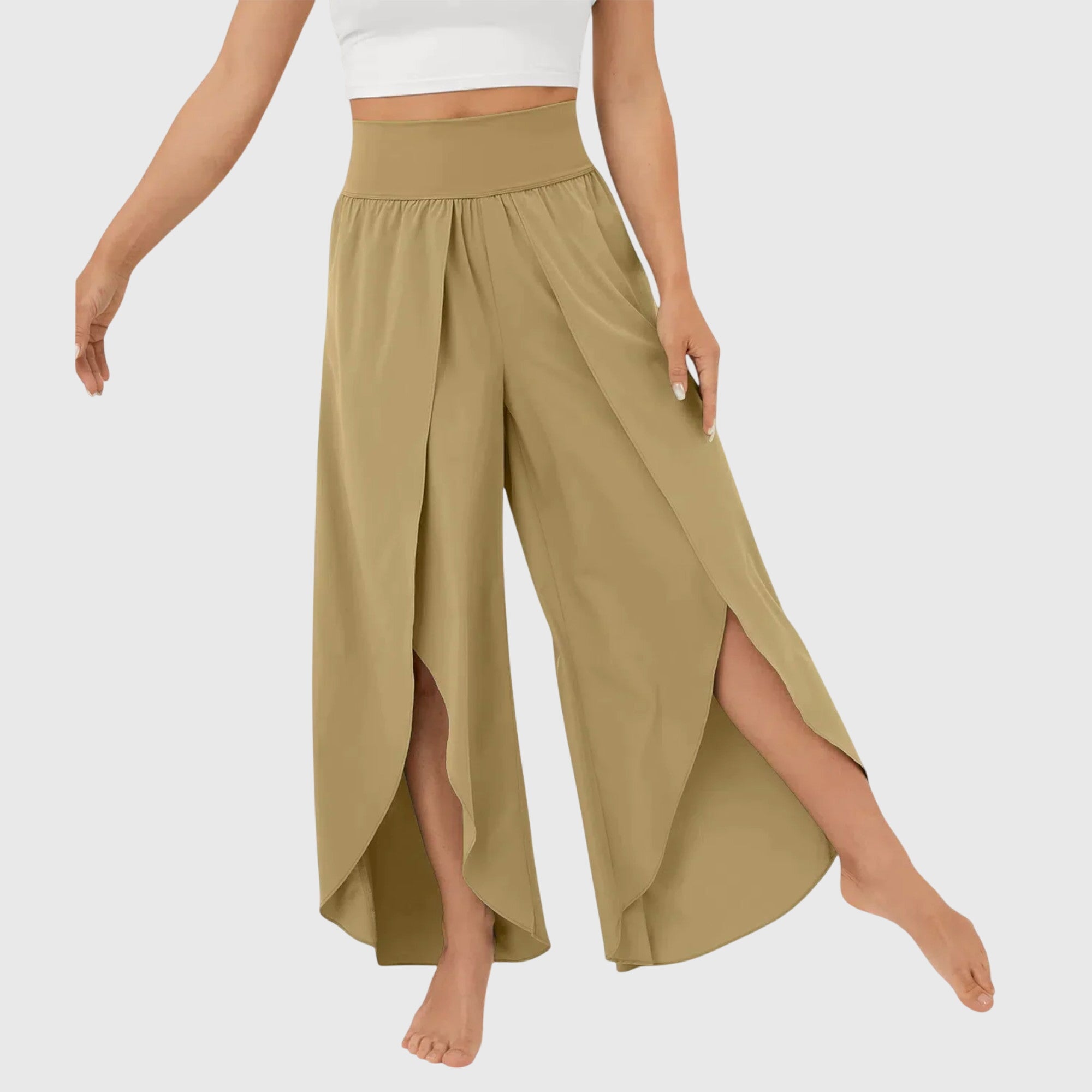 Women's Flared Pants Lightweight Fabric Integrated Shorts Summer