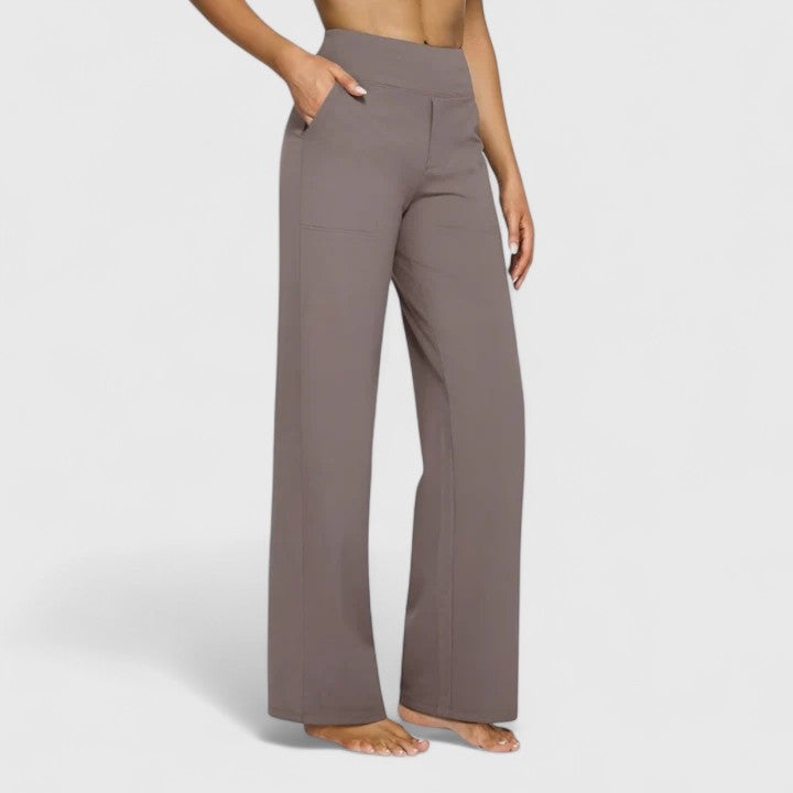 Women's Pants Wide Waistband Soft Fabric Comfortable Design