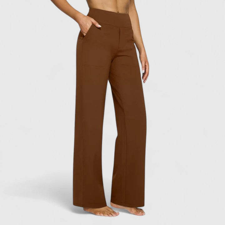 Women's Pants Wide Waistband Soft Fabric Comfortable Design