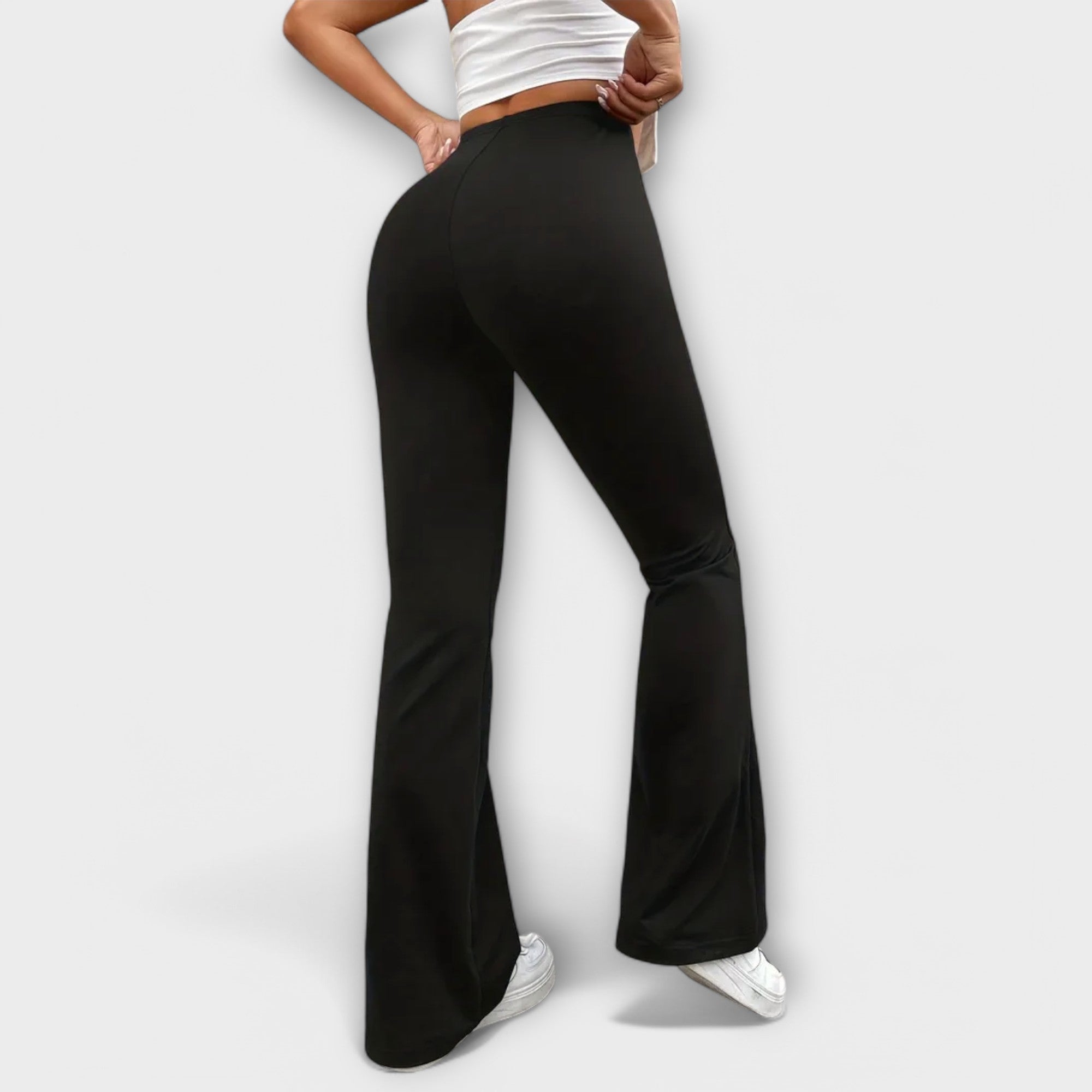 Women's Flared Leg Pants Casual Stylish Design