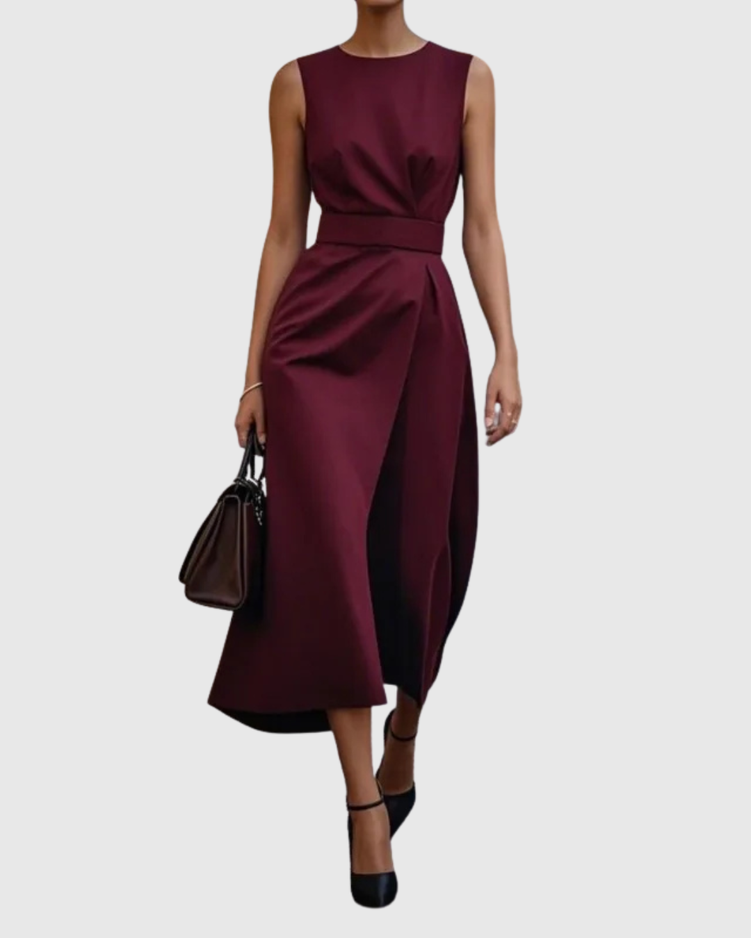 Women's Sleeveless Round Neck Dress | Casual Summer Style