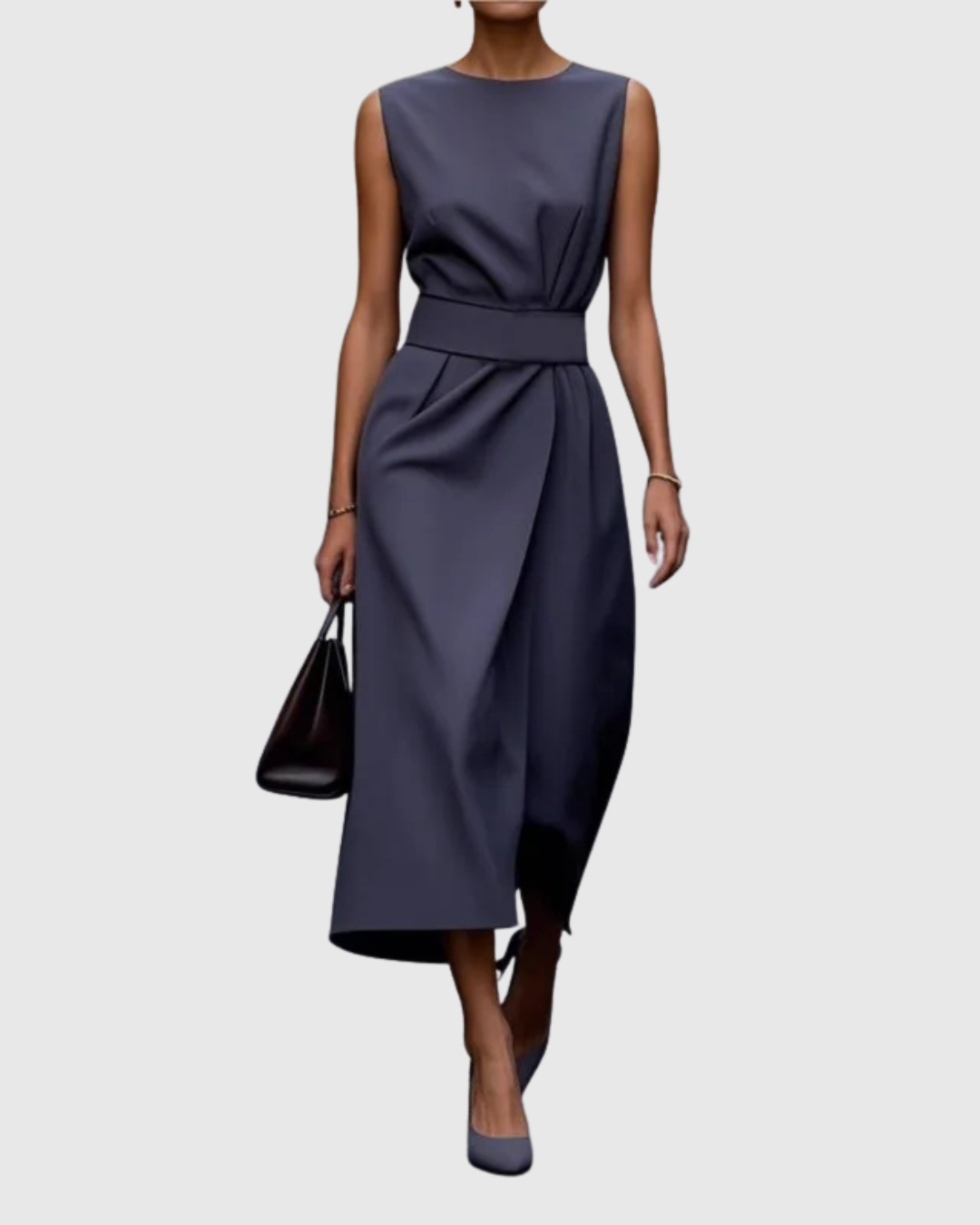 Women's Sleeveless Round Neck Dress | Casual Summer Style