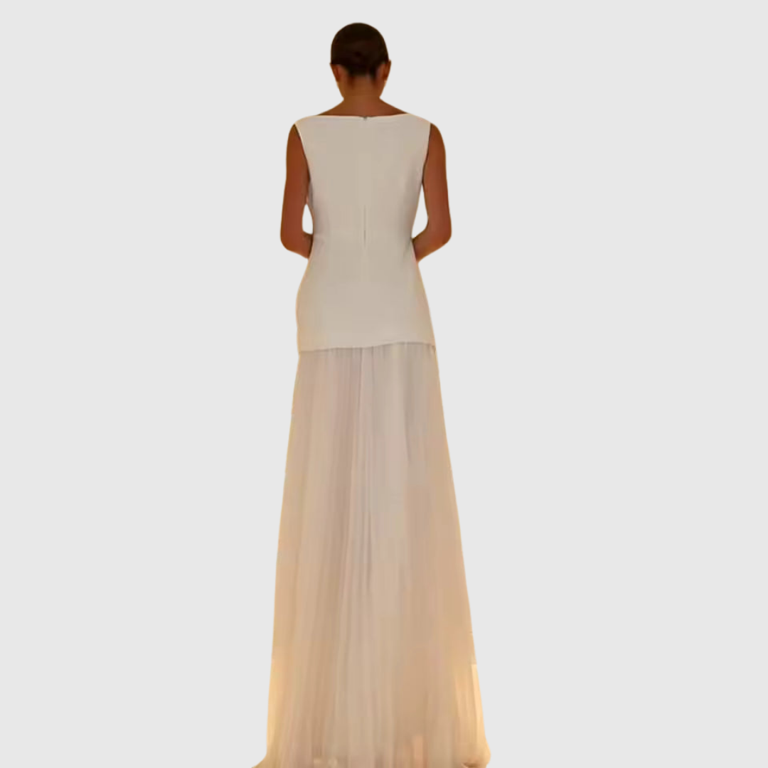 Women's Formal Pleated Sleeveless Dress