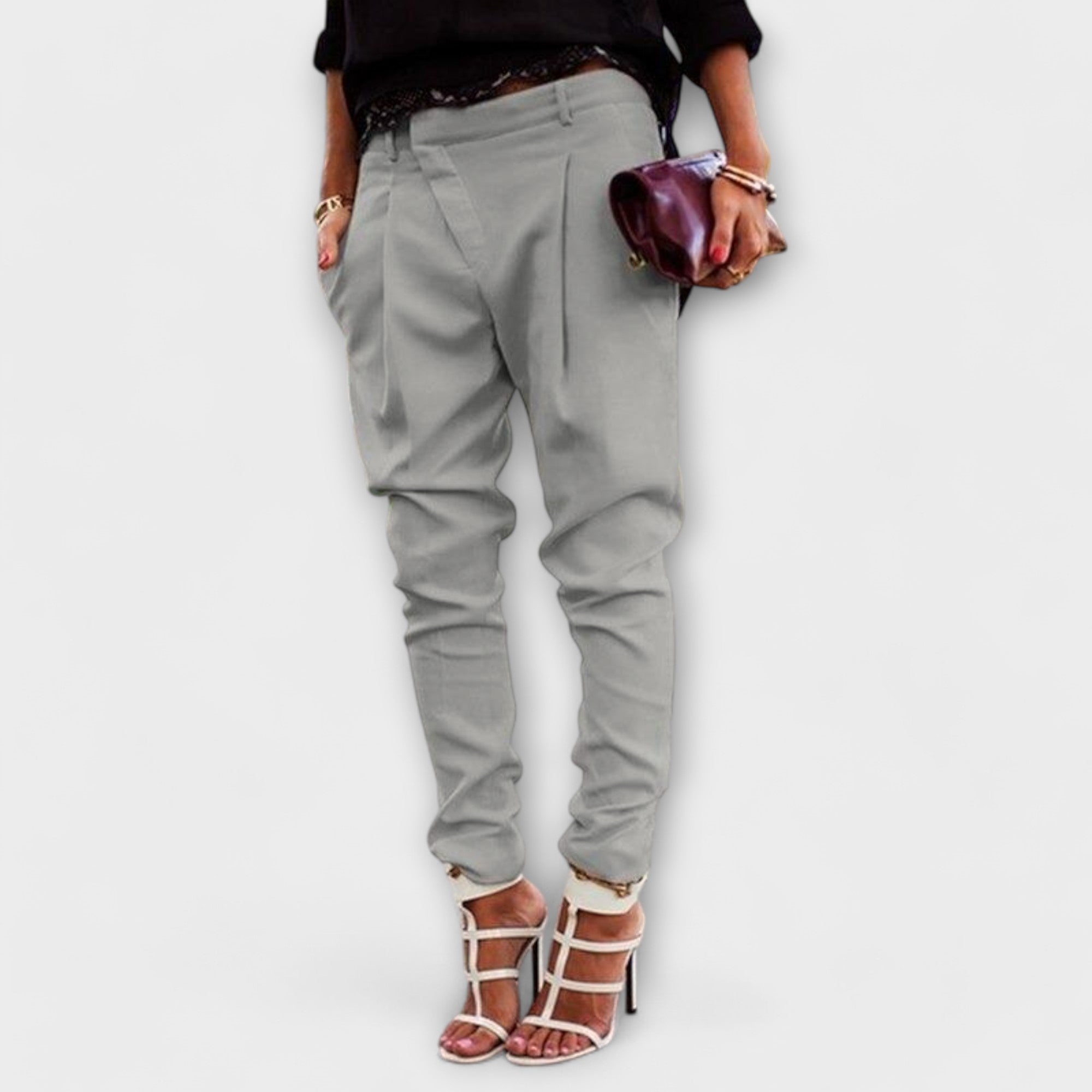Women's Trousers Flattering Cut Versatile Design Polyester Casual