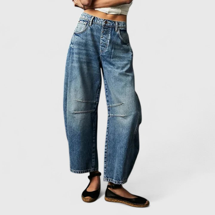 Women's Wide-Leg Pants Cotton Casual Style