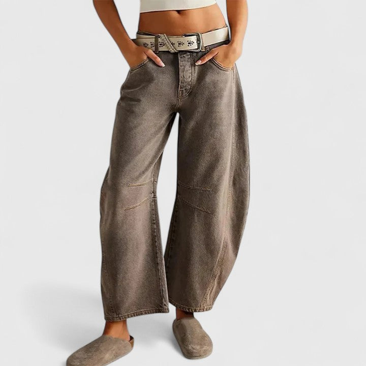 Women's Wide-Leg Pants Cotton Casual Style