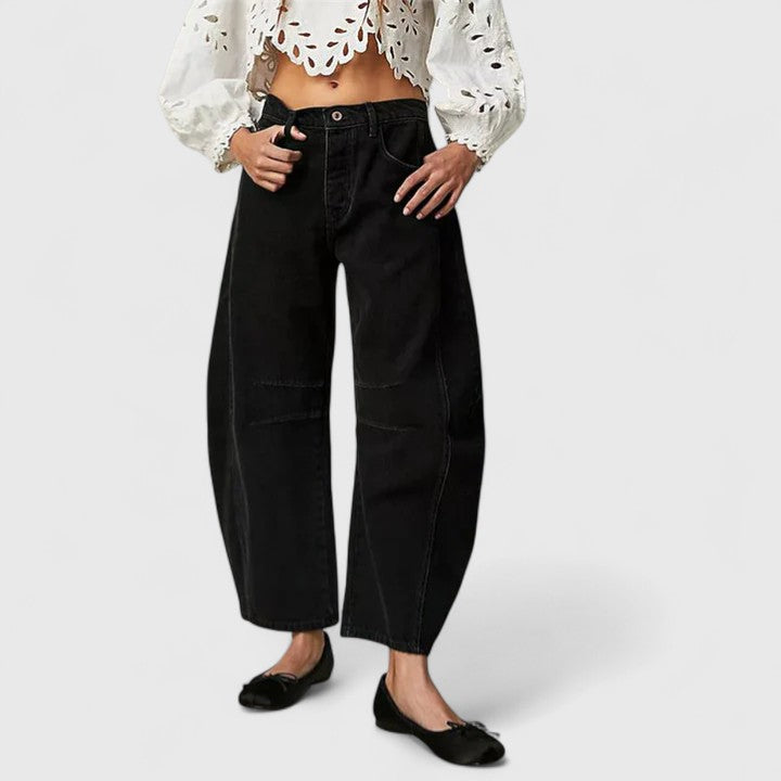 Women's Wide-Leg Pants Cotton Casual Style
