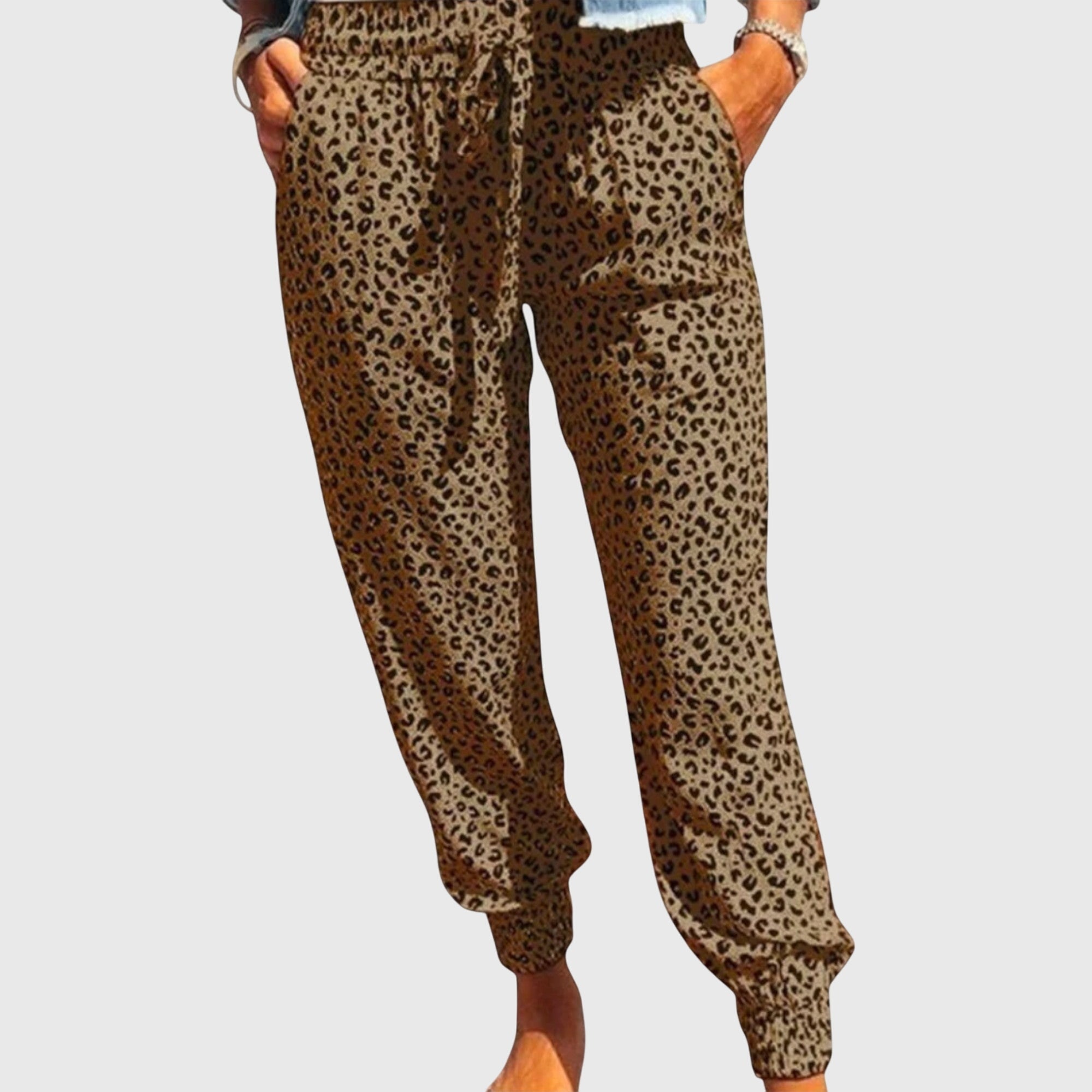 Women's Wide Leg Pants Animal Print Versatile Design Casual Wear