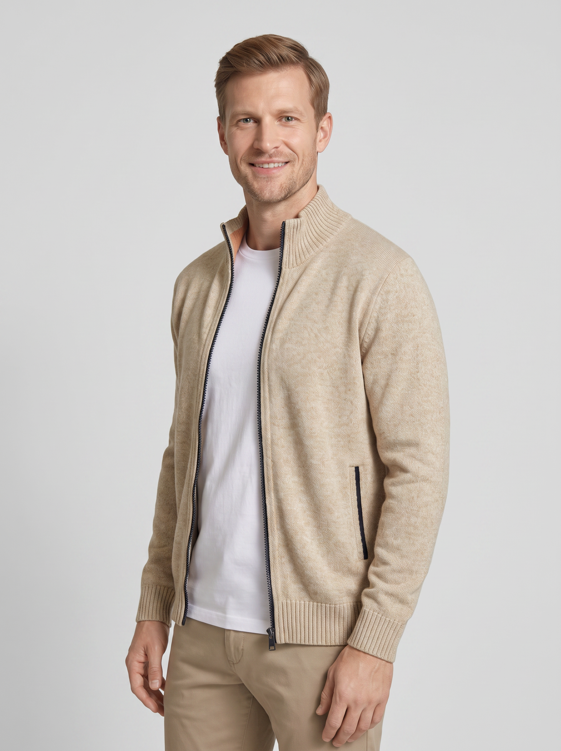 Beige|three-quarter