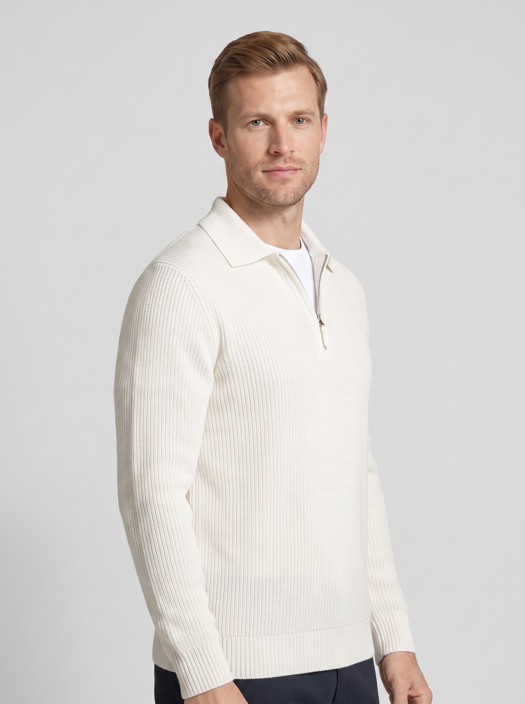 White|three-quarter