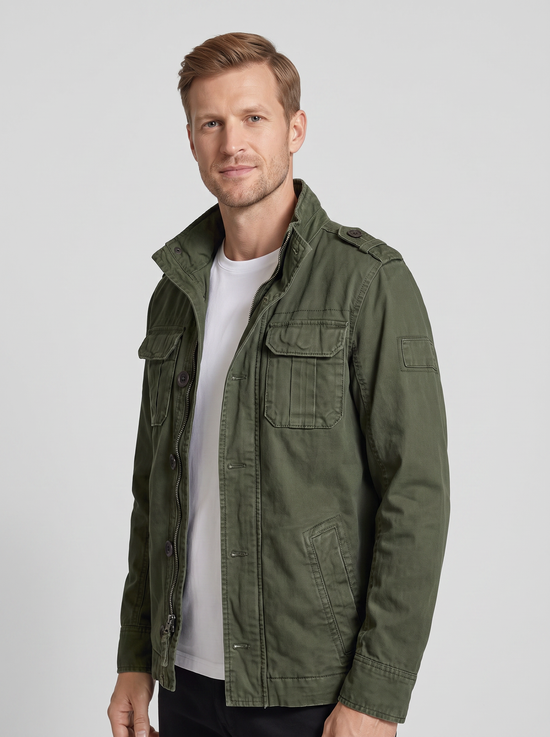 Dark Green|three-quarter