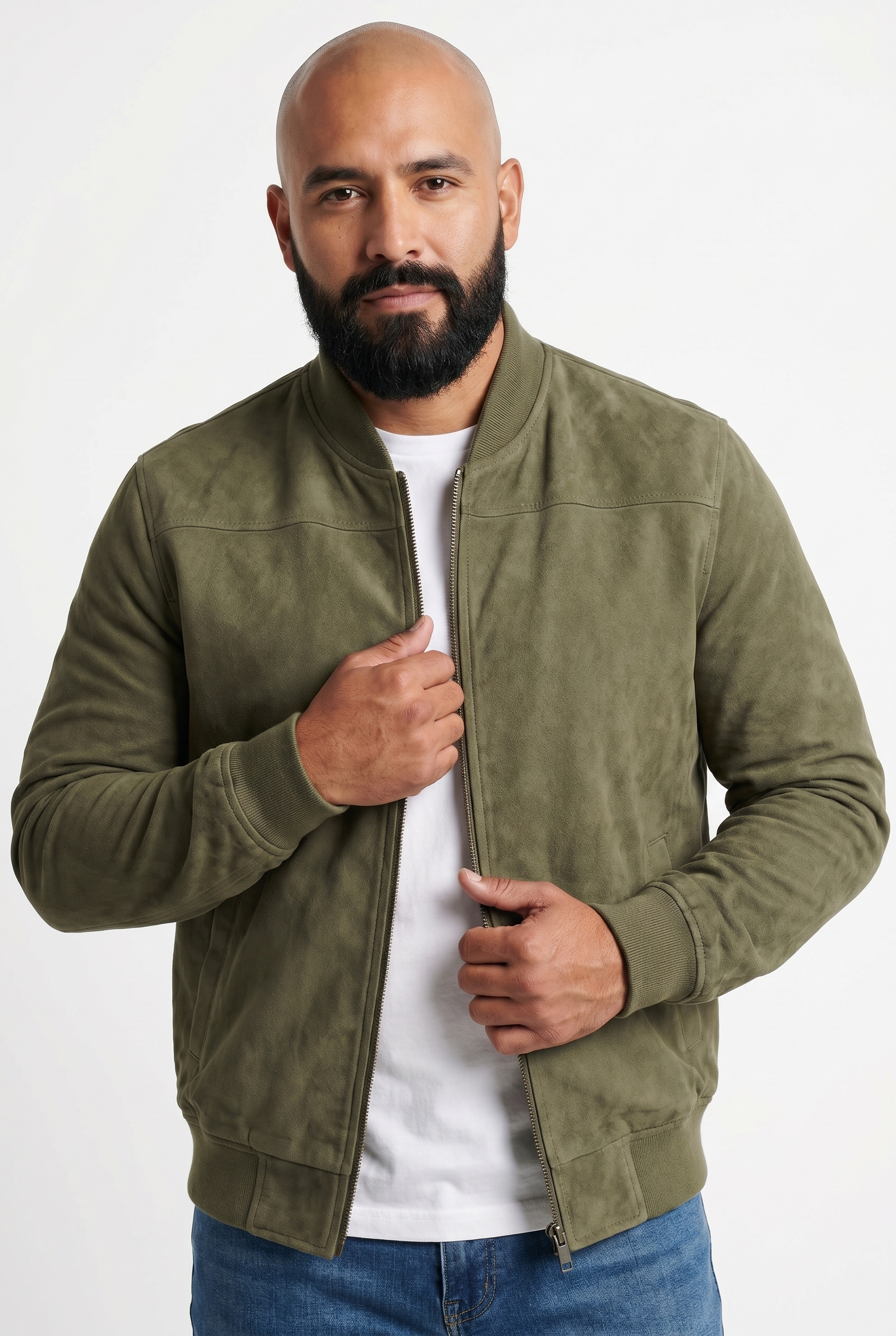 Men's Suede Bomber Jacket | Blackstone London