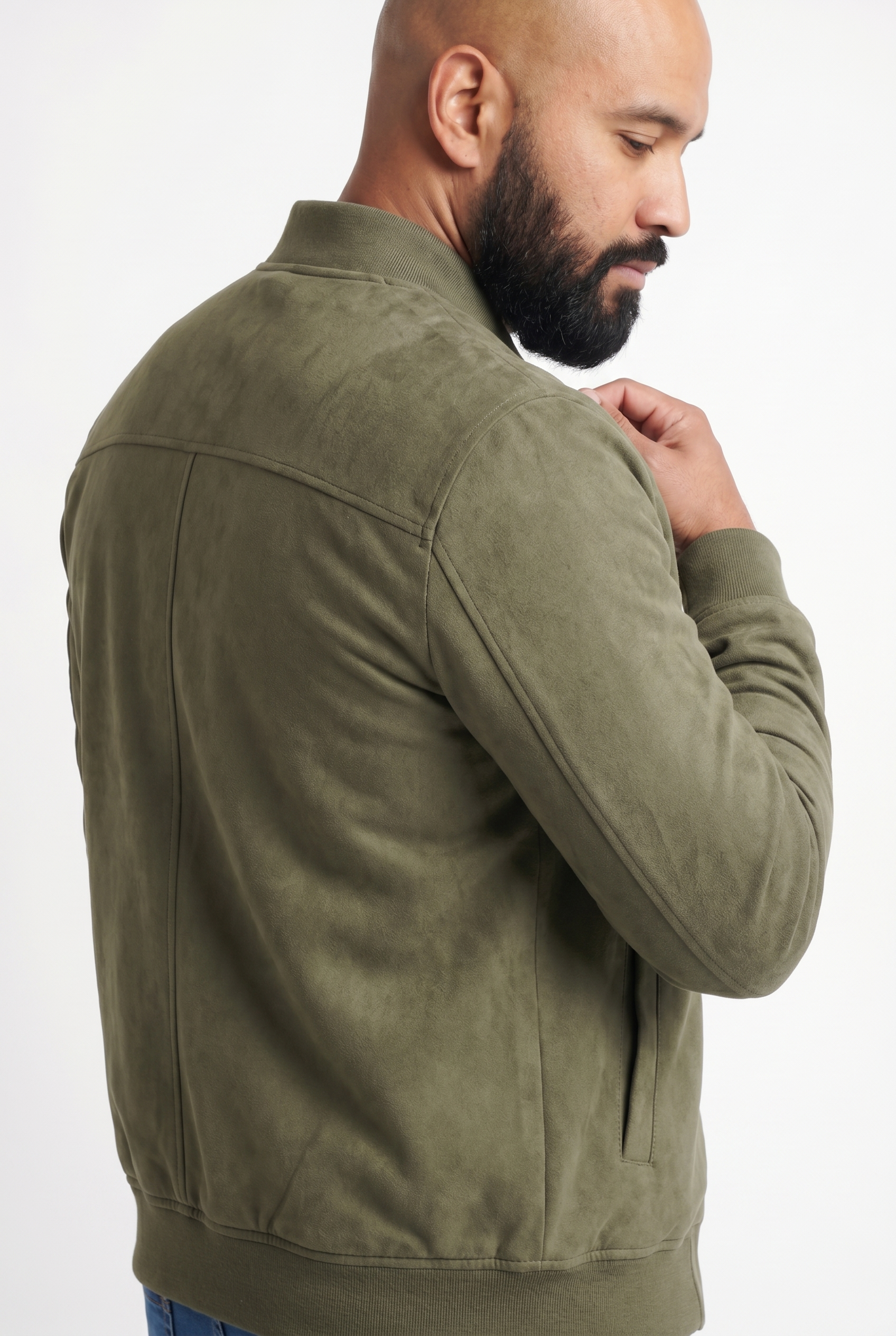 Men's Suede Bomber Jacket | Blackstone London