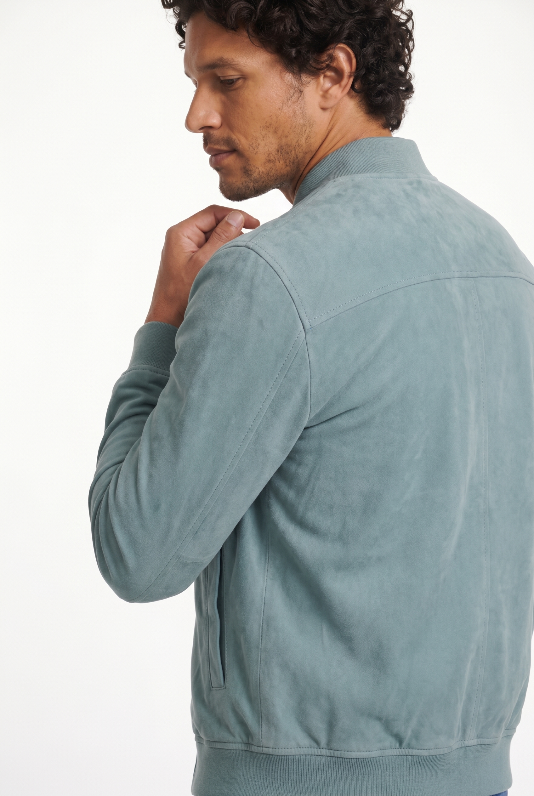 Men's Suede Bomber Jacket | Blackstone London