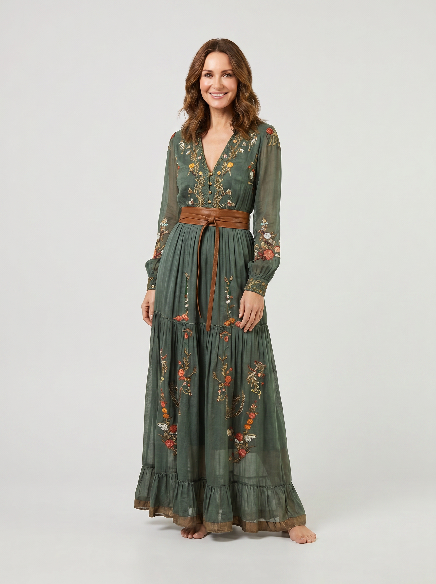 Green|pose
