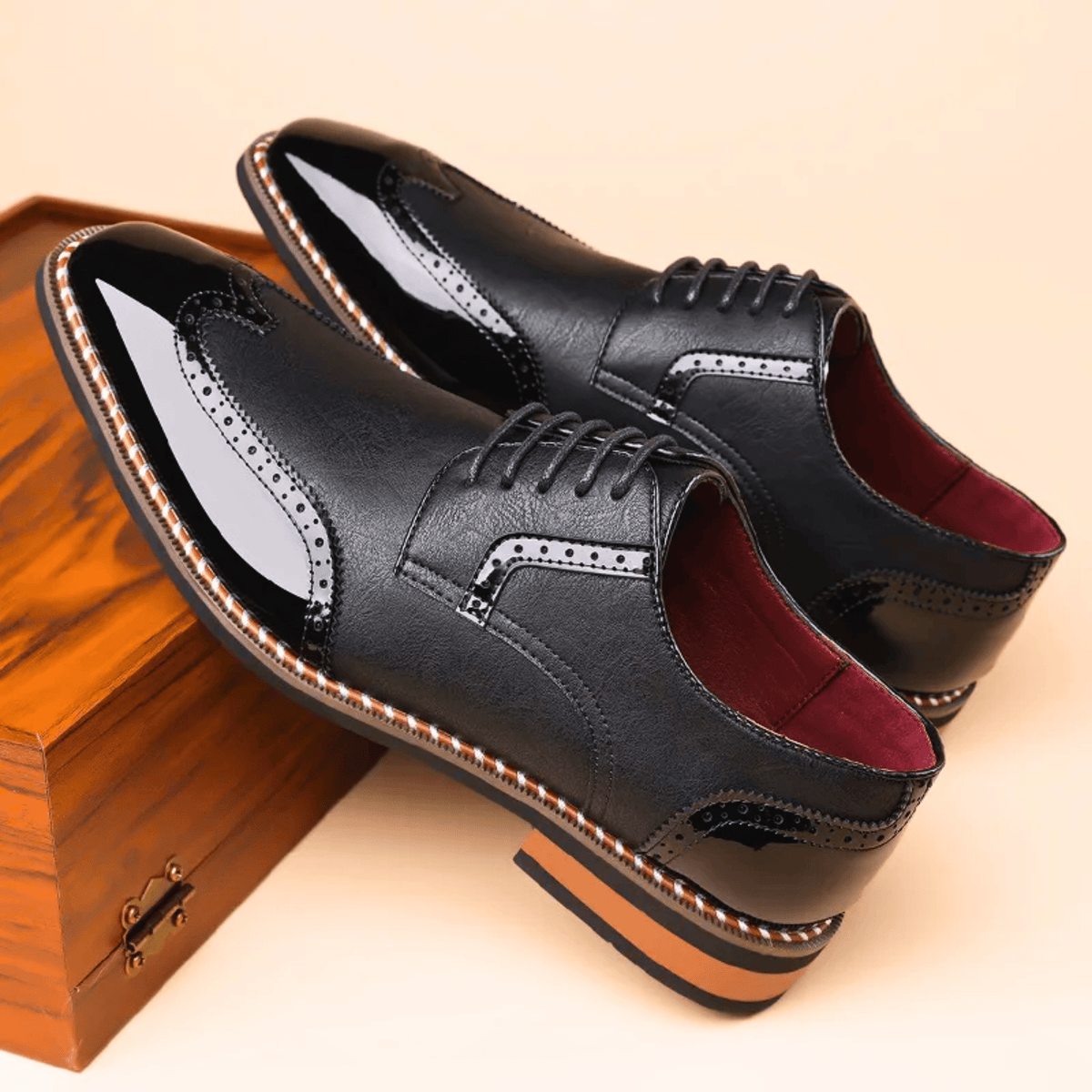 TWO TONE OXFORD SHOES FOR MEN