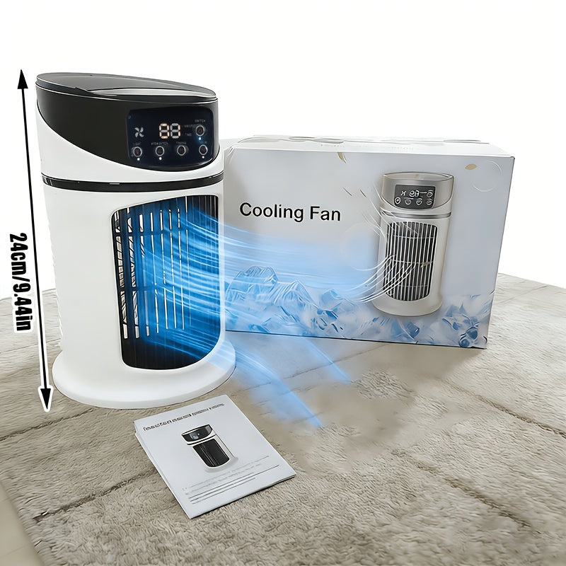 Portable Mist Cooling Fan - Adjustable, Quiet - Home & Outdoor Use