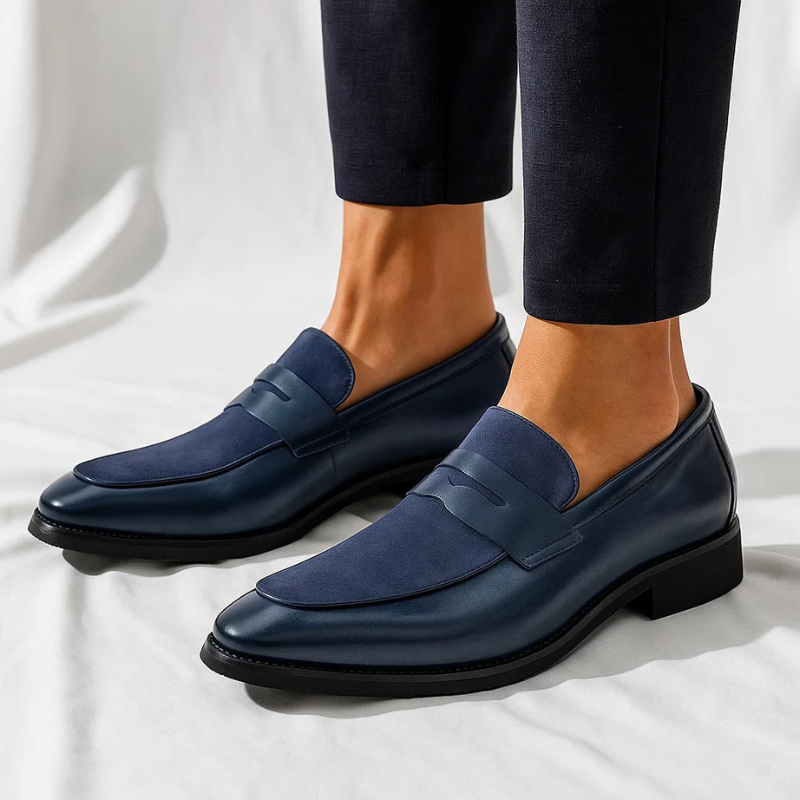 SUEDE PENNY LOAFERS FOR MEN