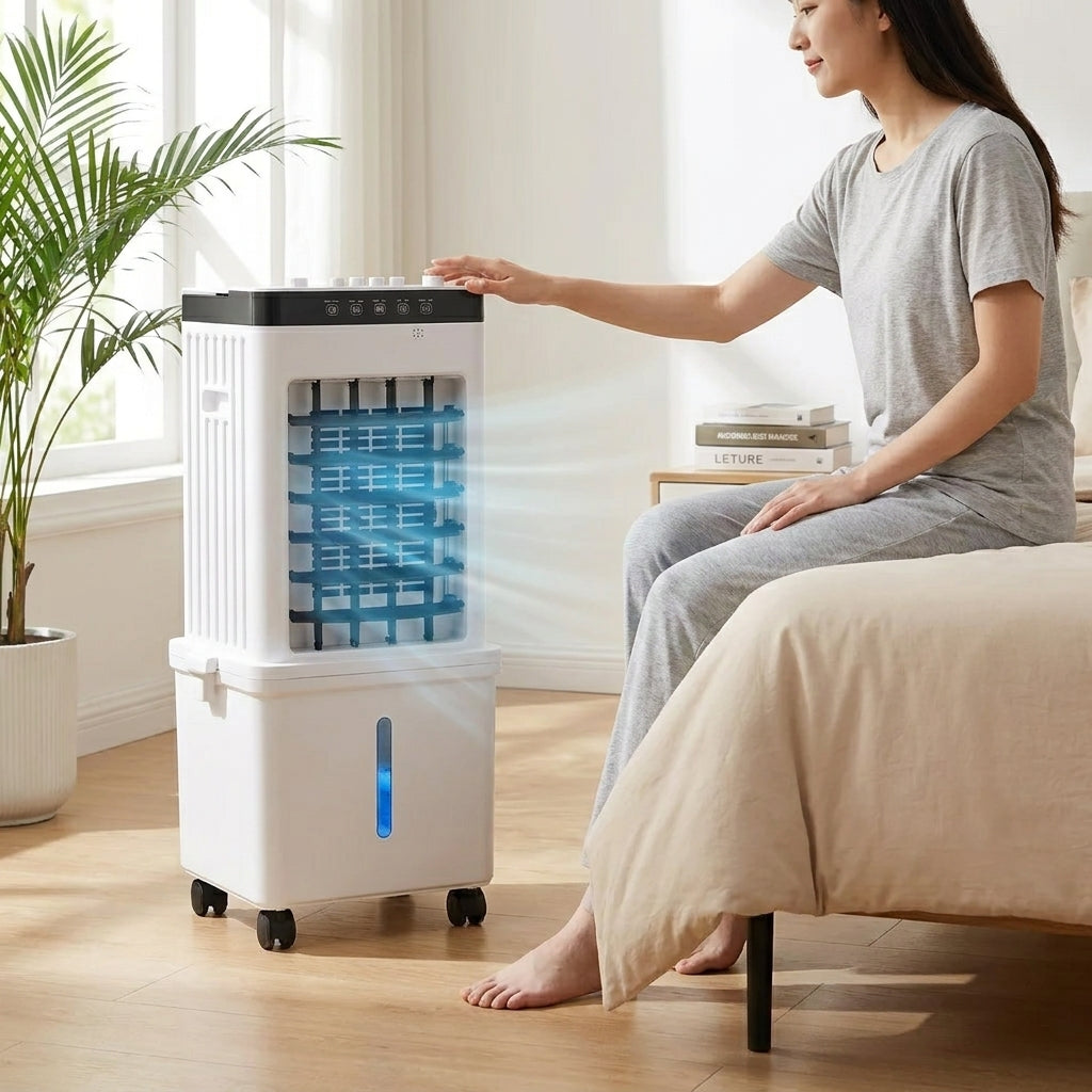 Portable Air Cooler Dehumidifier Fan - 3-in-1 Home Cooling Device