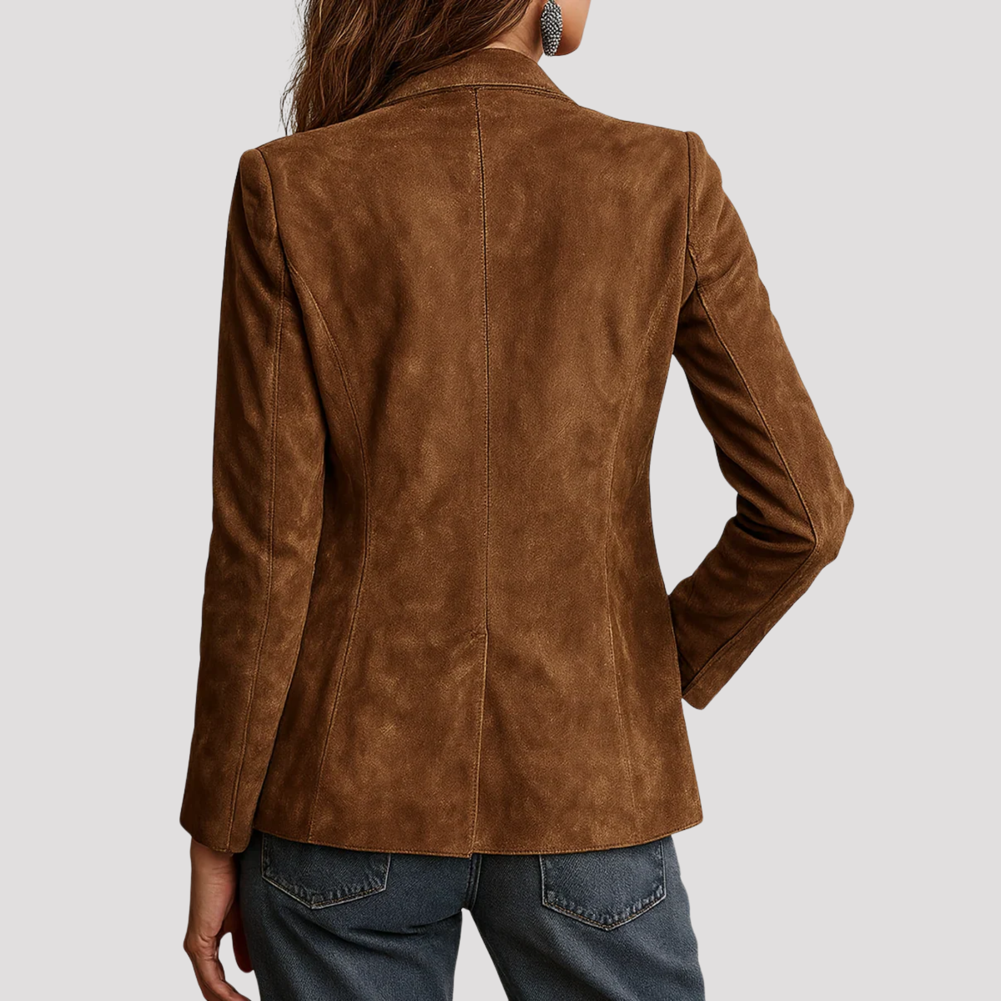 Jessica | Women's Tailored Suede Blazer Jacket