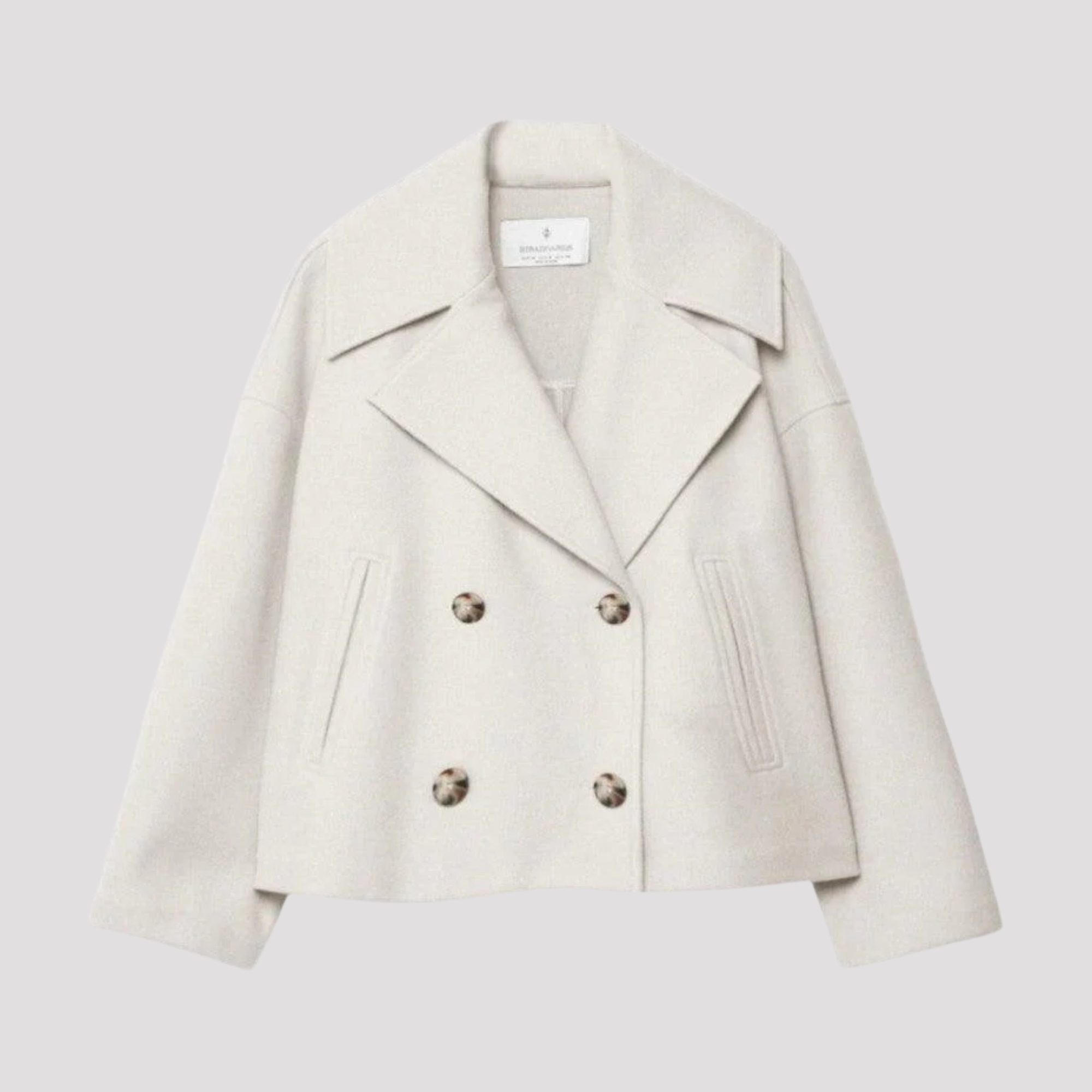 Amelia | Women's Double Breasted Cropped Peacoat