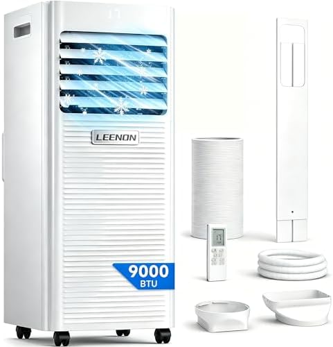 9000 BTU Portable Air Conditioner Dehumidifier Fan
