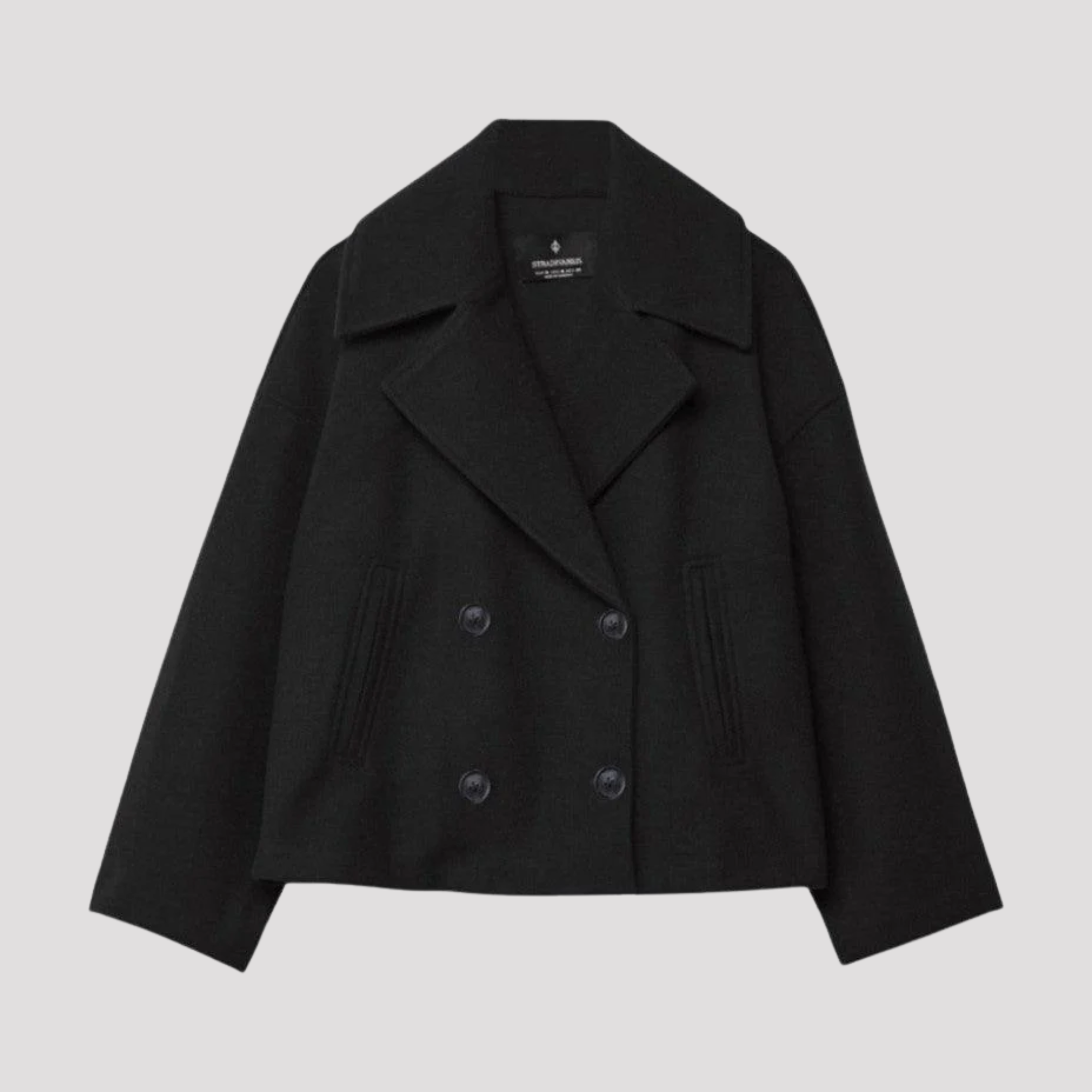 Amelia | Women's Double Breasted Cropped Peacoat