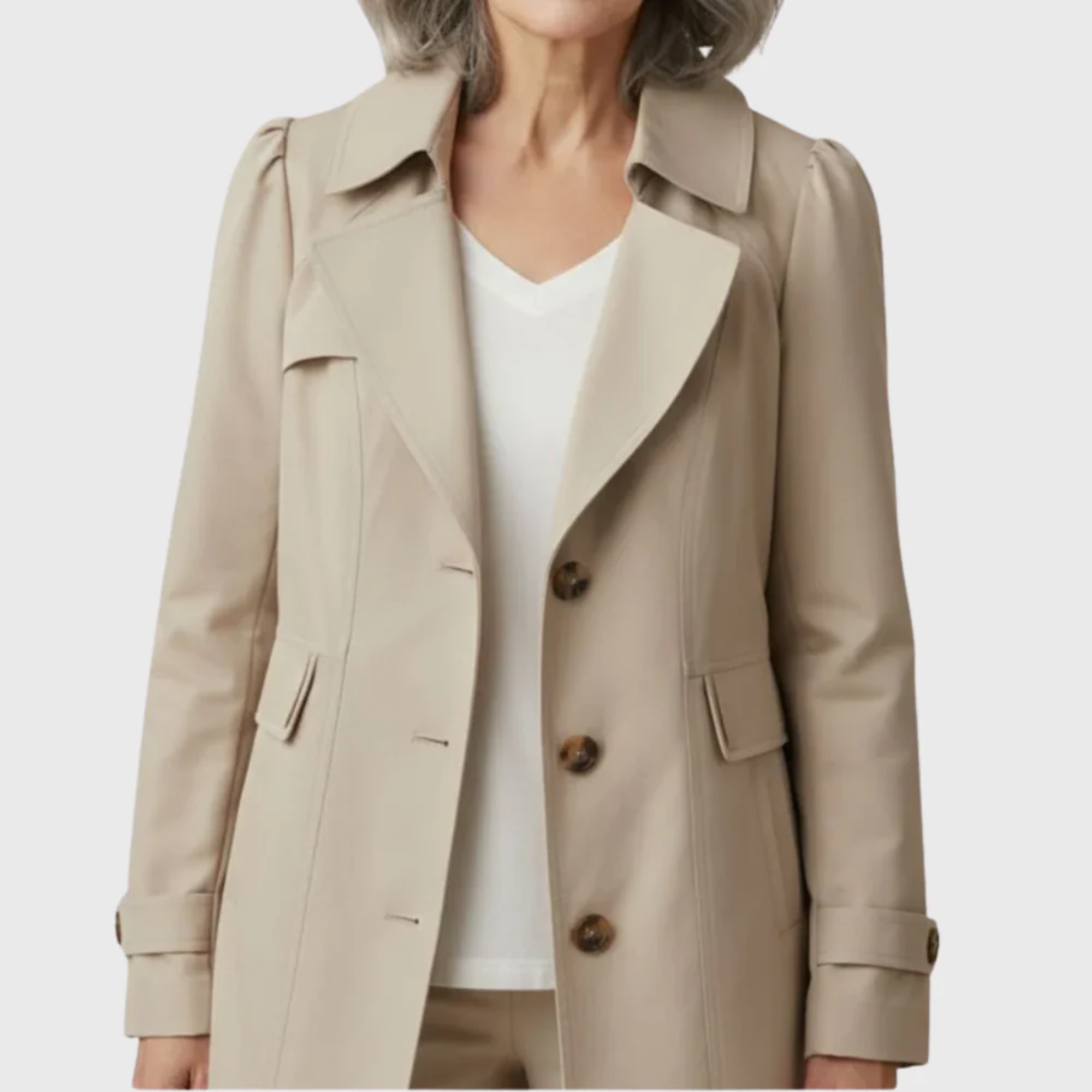 Sophie | Women's Tailored Single Breasted Trench Coat
