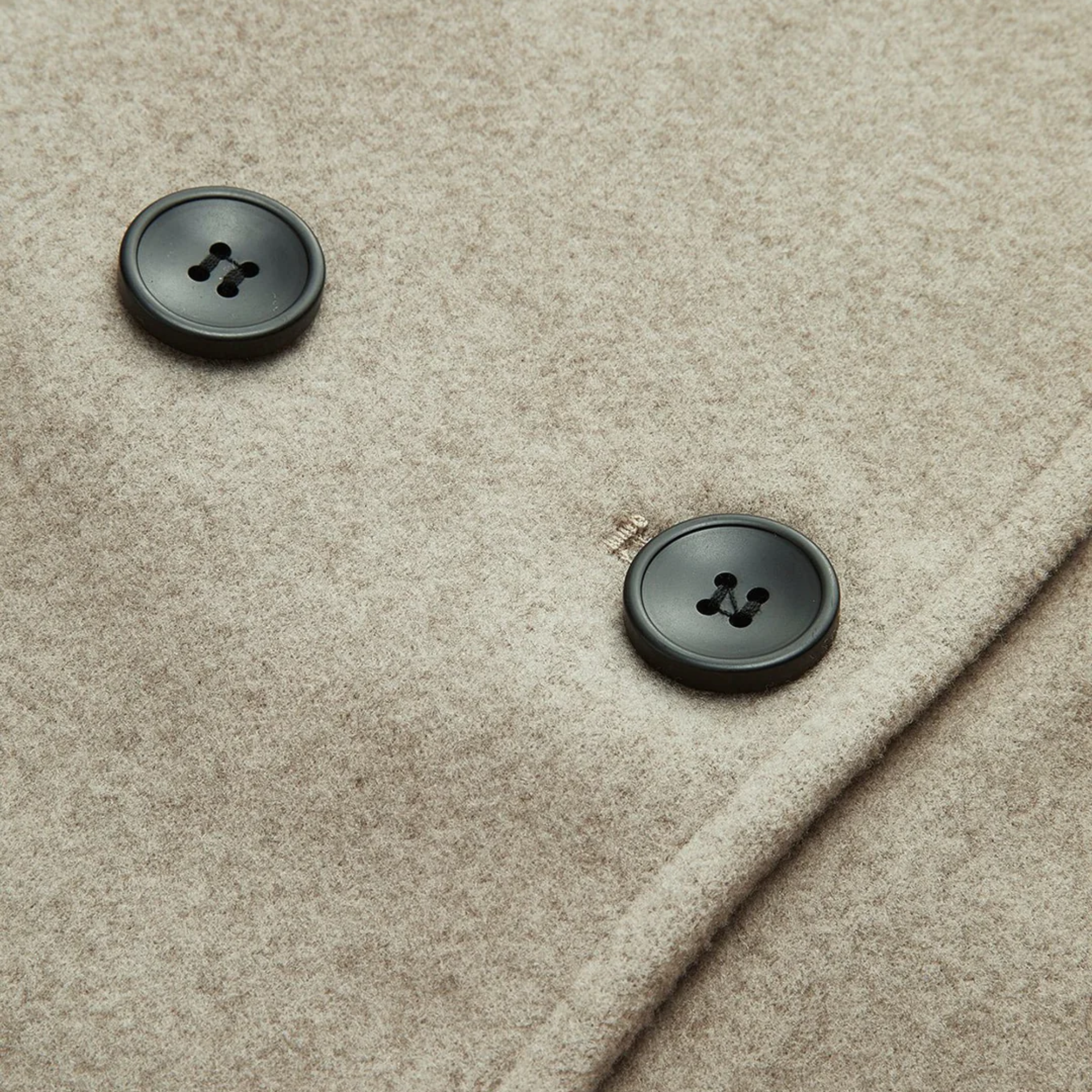 Charlotte | Women's Oversized Collarless Double Breasted Peacoat