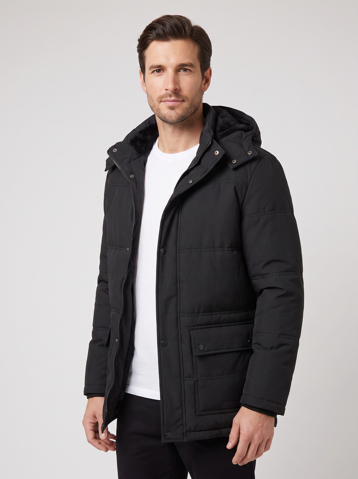 Black|three-quarter