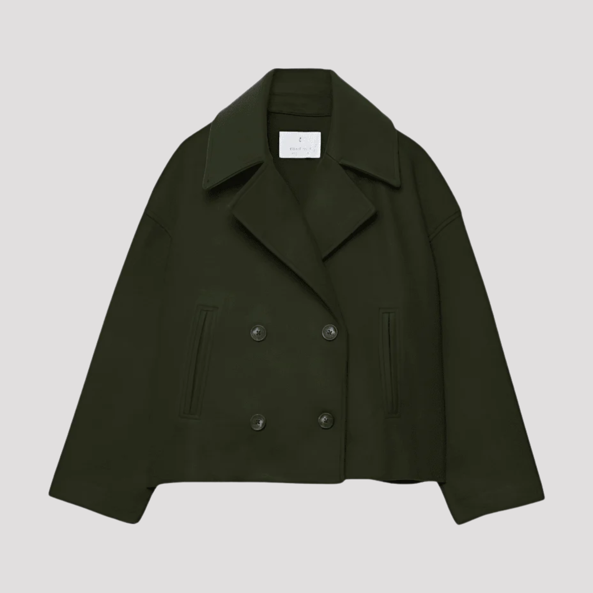 Amelia | Women's Double Breasted Cropped Peacoat
