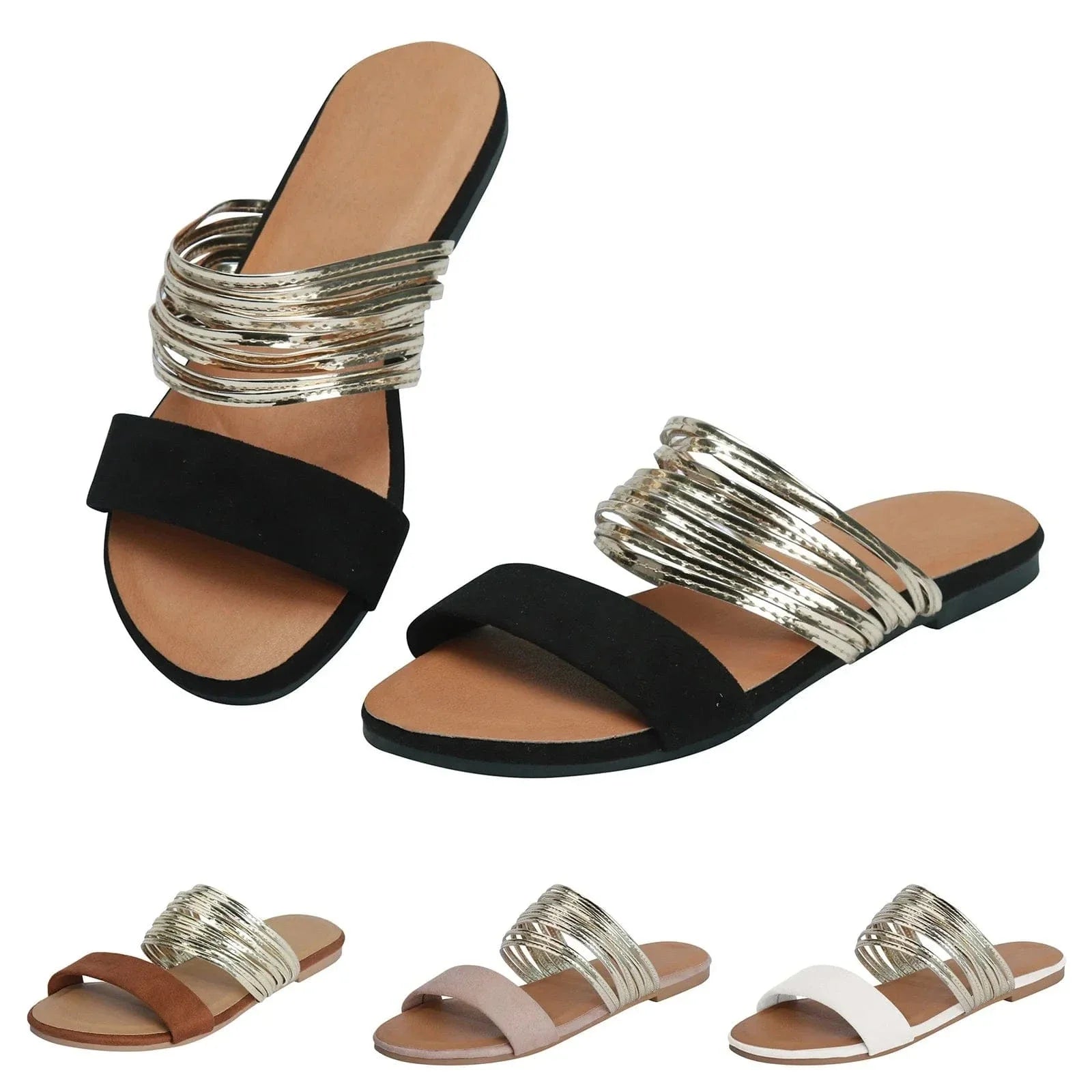 Women's Slip-On Orthopedic Sandals | Suede | Casual Footwear