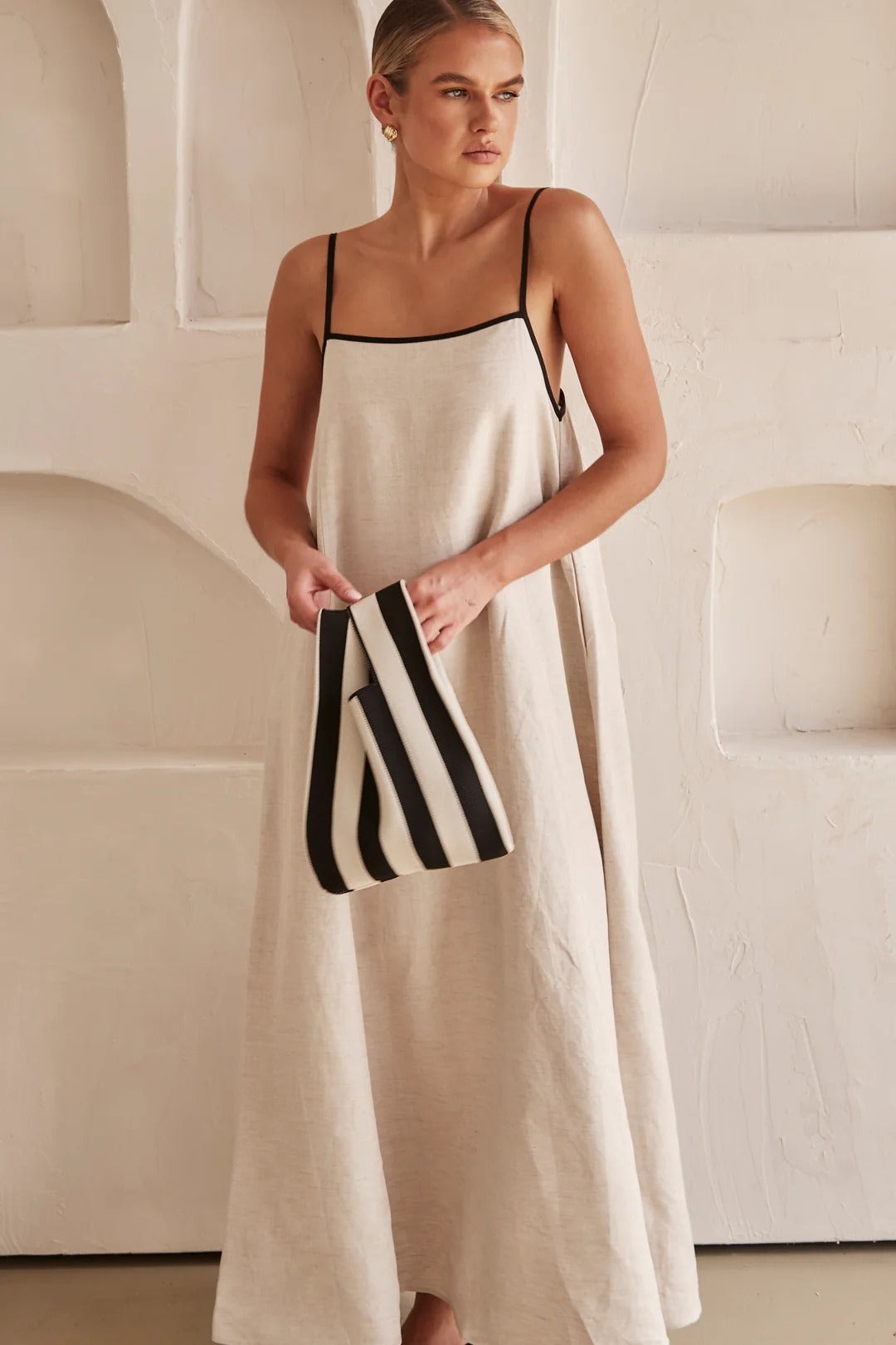 Women's Maxi Spaghetti Strap Dress | Summer Style | Amber Color
