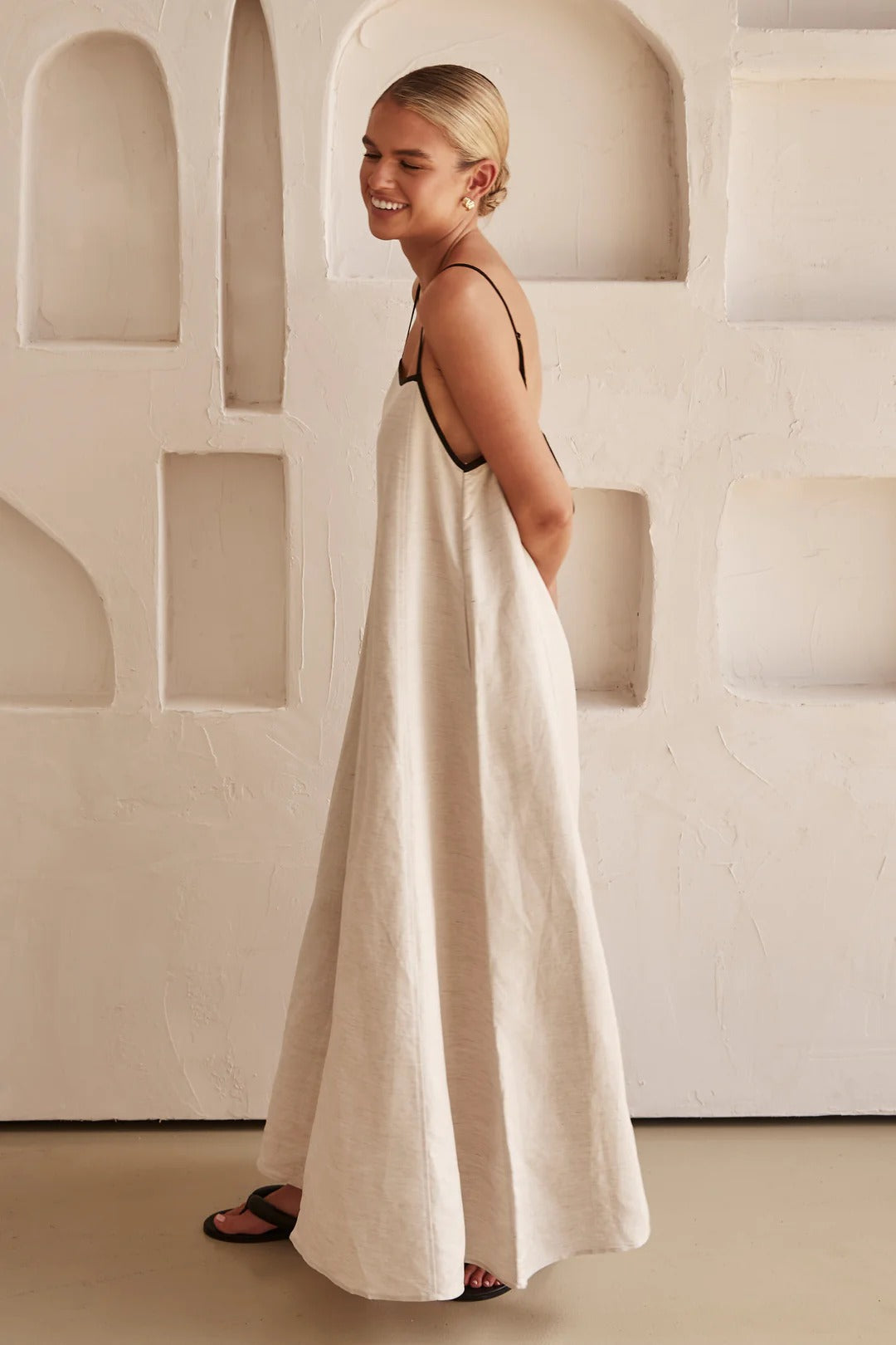 Women's Maxi Spaghetti Strap Dress | Summer Style | Amber Color