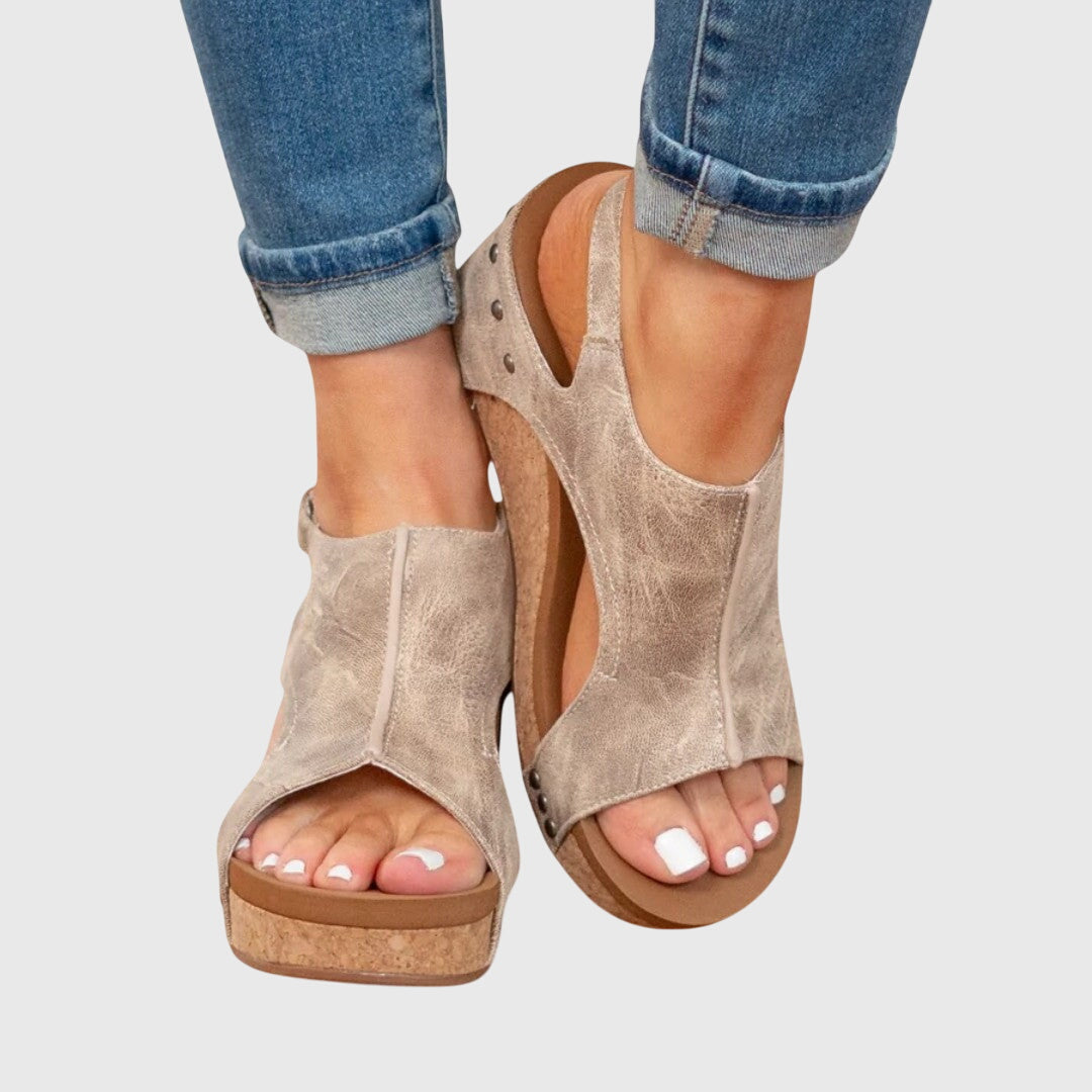 Women's Sandals Orthopedic Adjustable Cushioned Wedge Casual Comfort