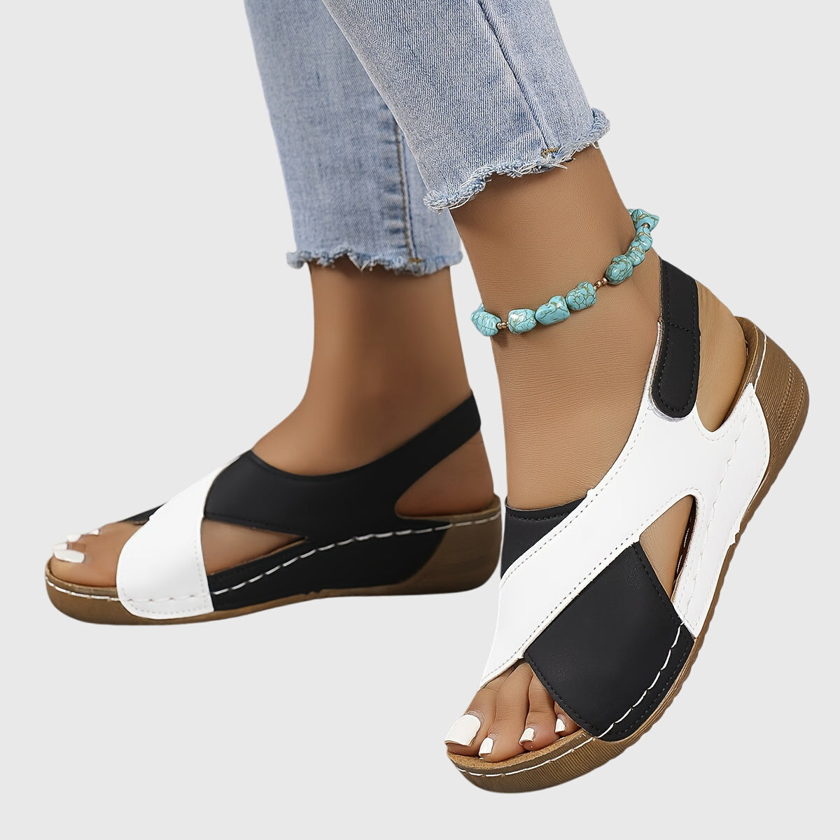 Women's Orthopedic Sandals Adjustable Straps Ergonomic Support Casual Style