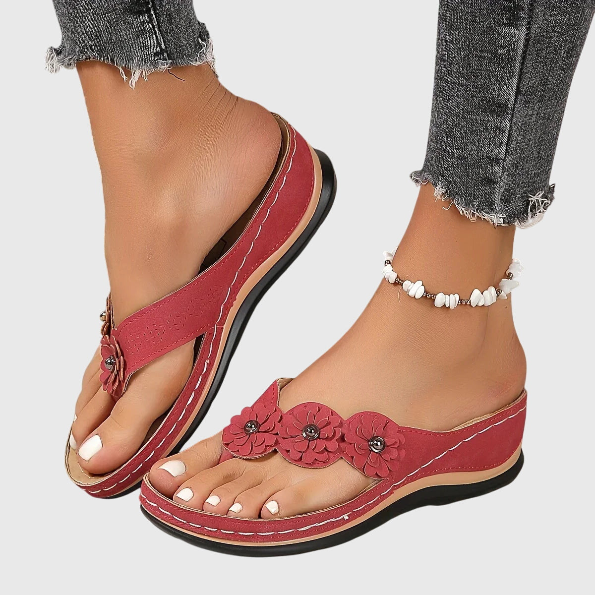 Women's Orthopedic Flip Flops Arch Support Casual Beach Sandals